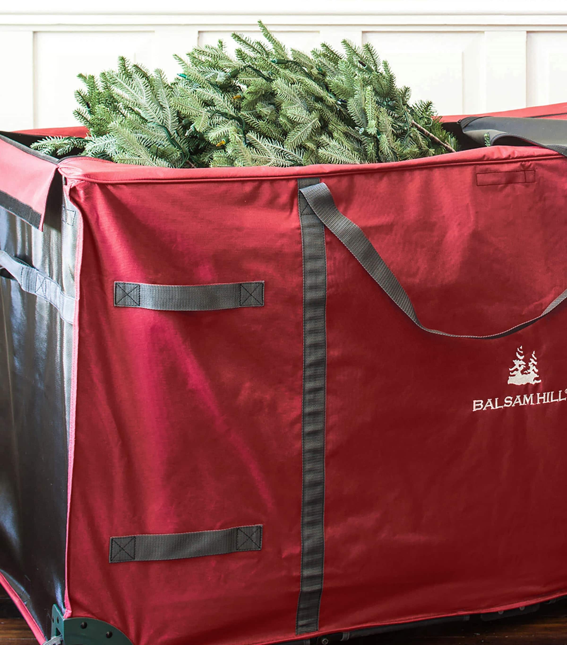 Multi-Purpose Christmas Tree Rolling Storage Bag RED Image 3