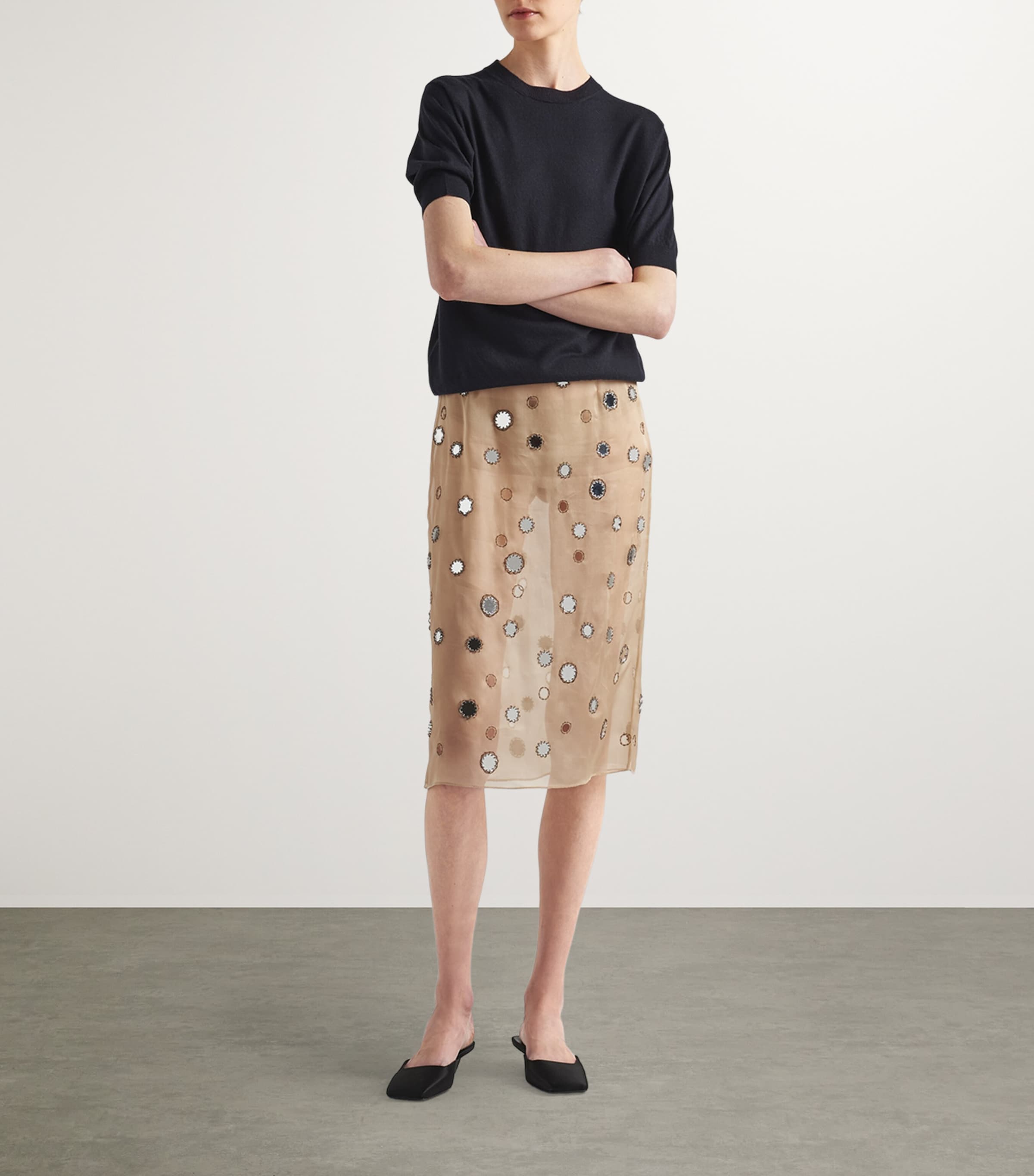 Cashmere Crew-Neck Sweater F0008 Image 2