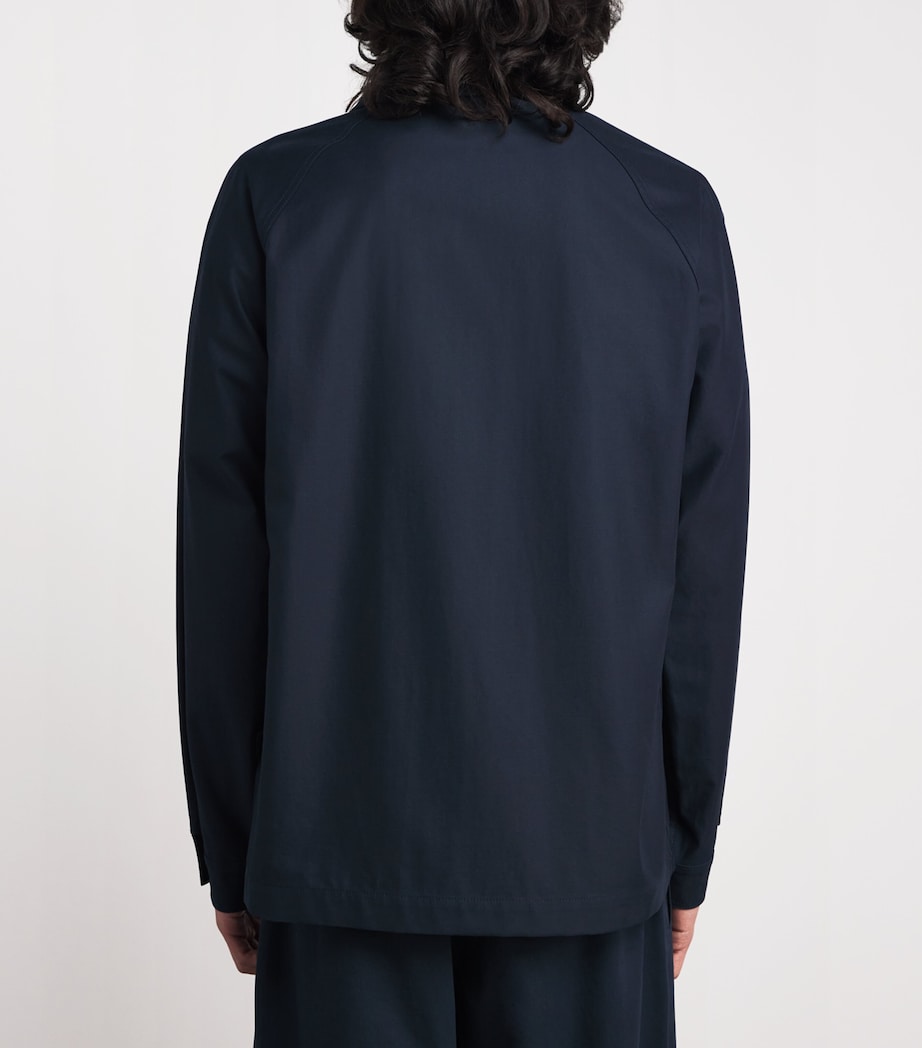 The Row Mens Primo Cotton-Cashmere Jacket Anthracite Image 4