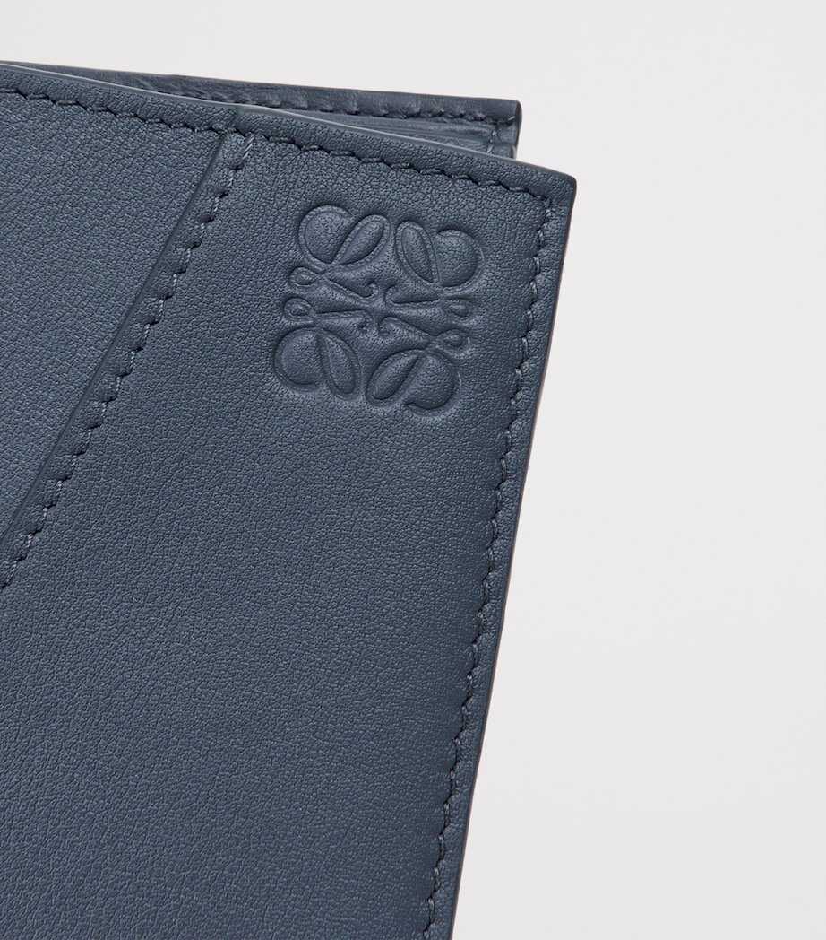 Leather Puzzle Edge Wallet INDIGO DYE Image 5
