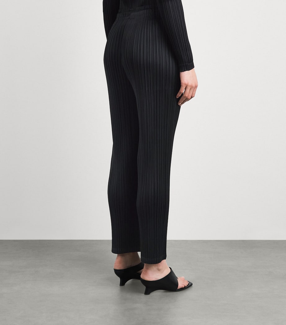 Pleats Please Issey Miyake Womens Façade Trousers Black Image 5