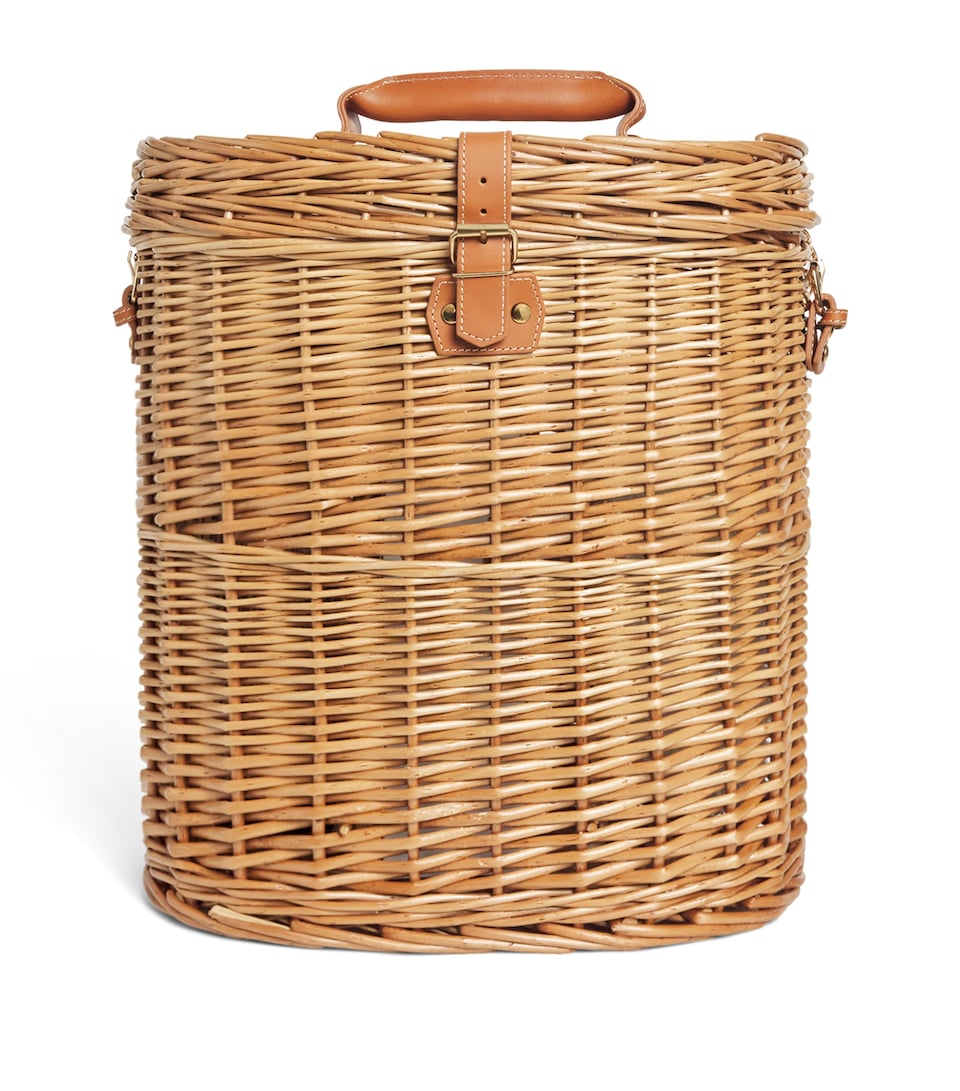 Harrods Fitted Champagne Hamper Brown