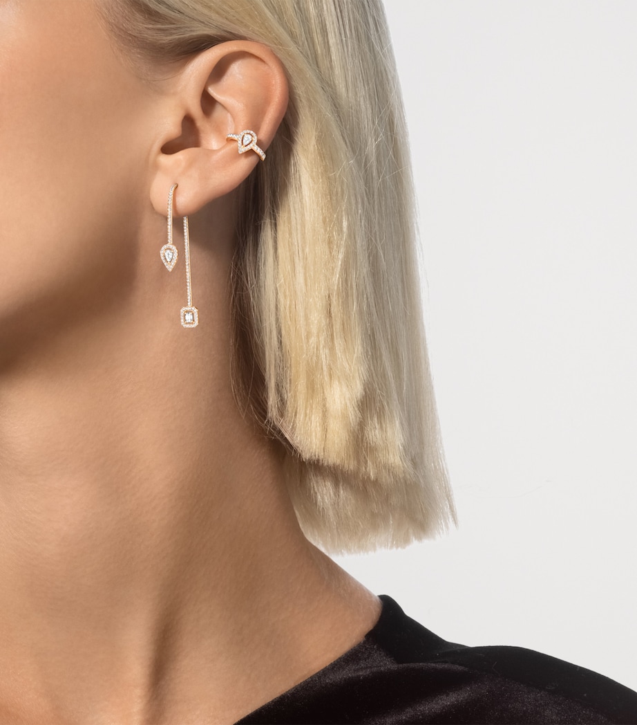Messika My Twin White Gold and Diamond Single Ear Cuff (0.27ct) Yellow Gold Image 2
