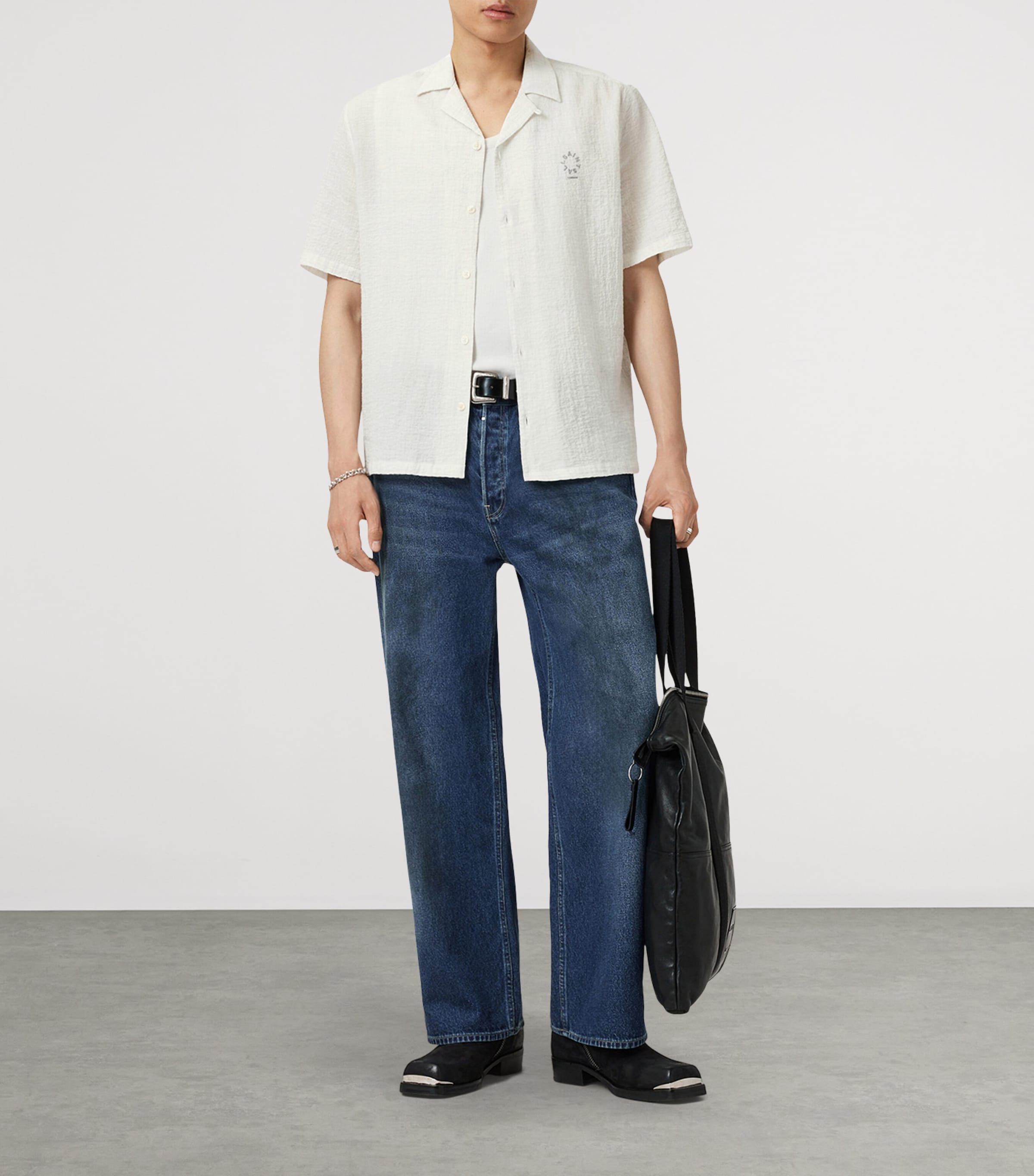 Organic Cotton Admon Shirt JETSTREAM WHITE Image 3