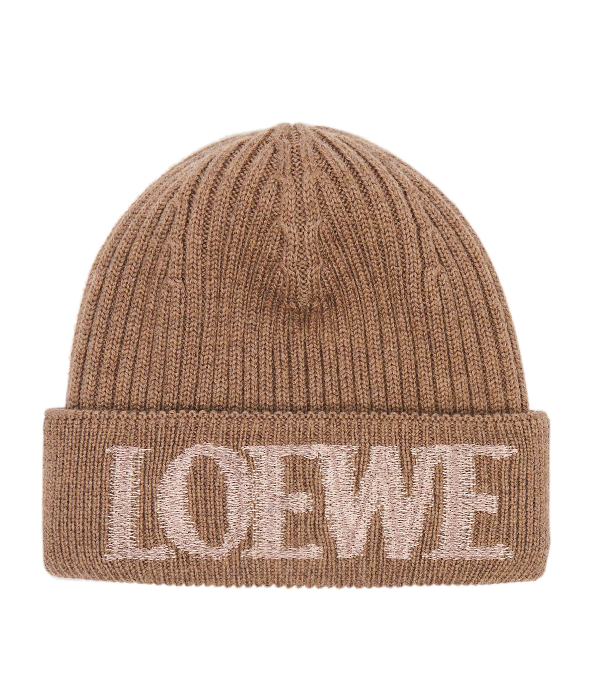 Wool-Blend Beanie LIGHT BROWN Image 1