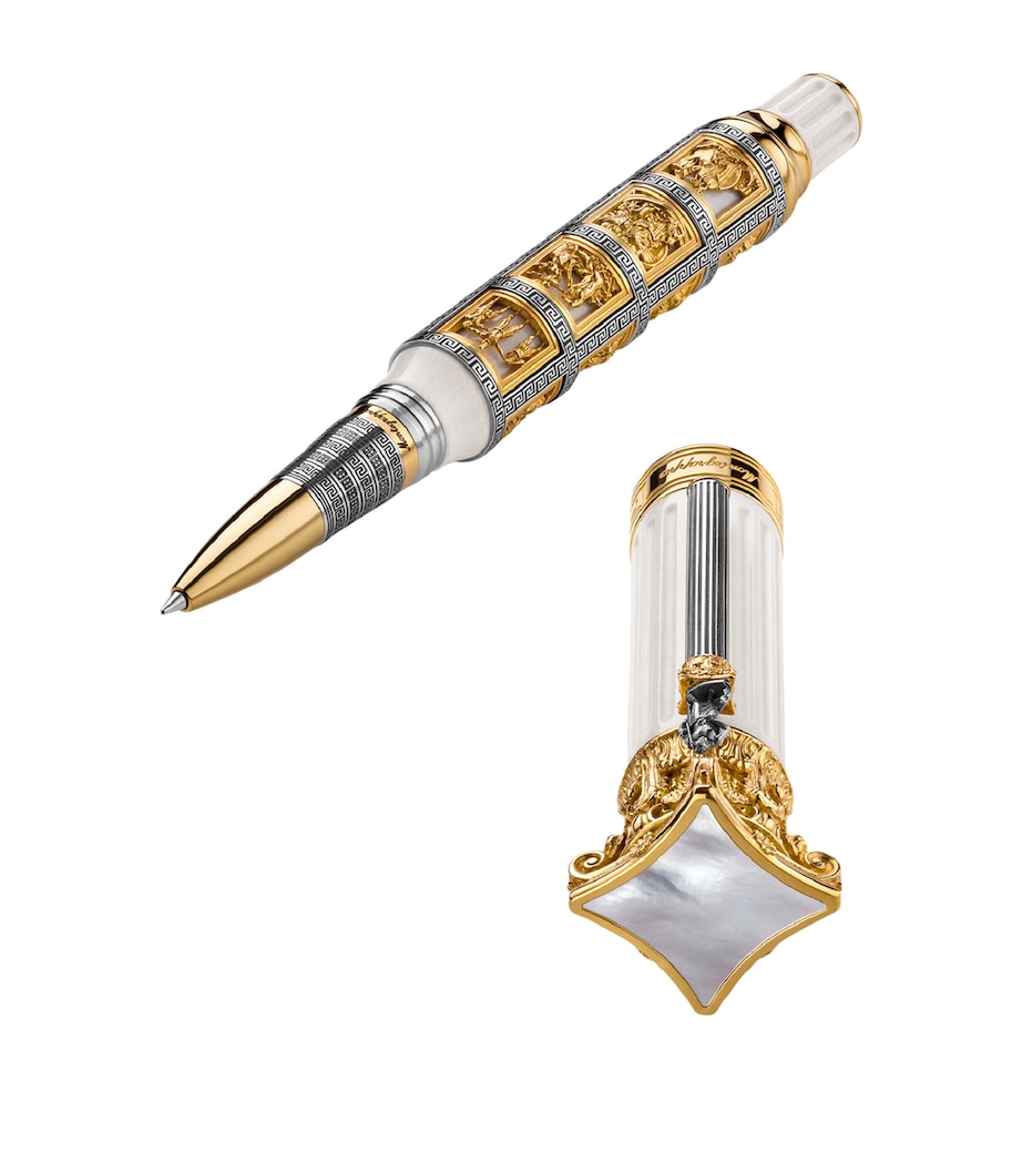Odyssey Chapter I Rollerball Pen WHITE/GOLD/SILVER Image 2