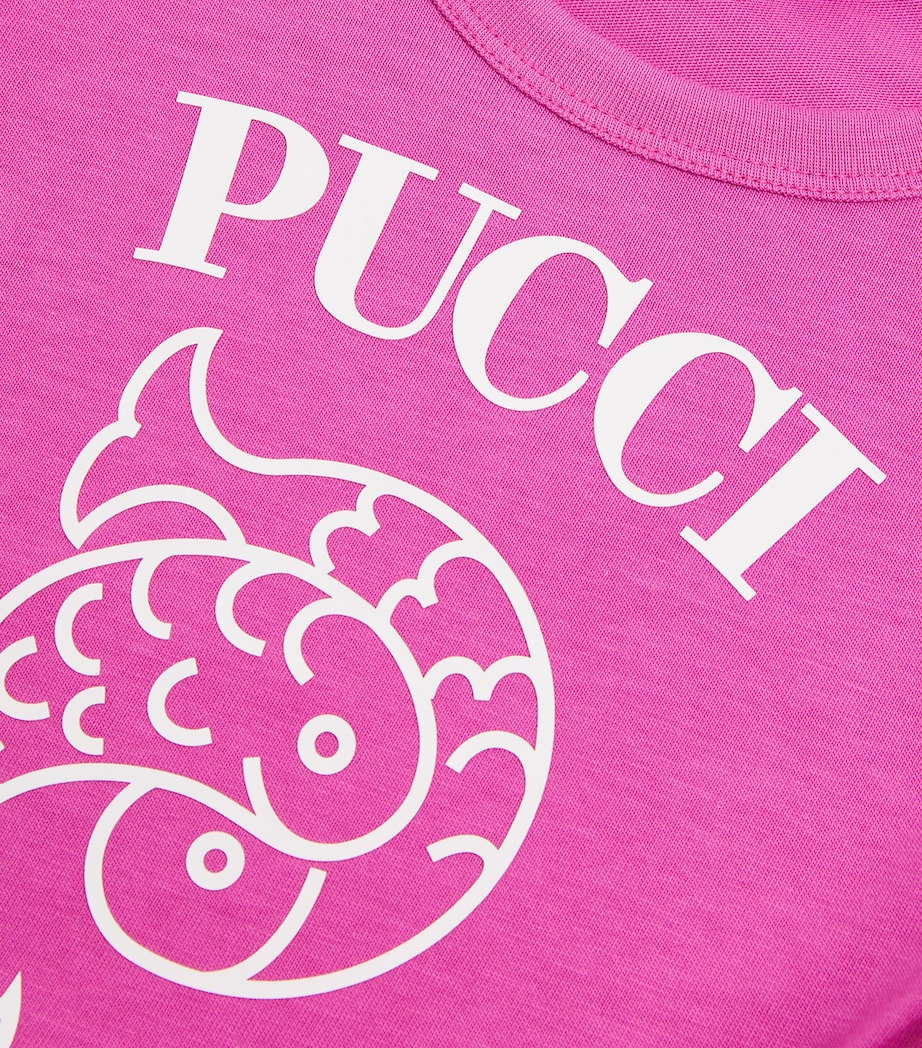 PUCCI Junior Cotton Logo T-Shirt (4-14 Years) Image 3