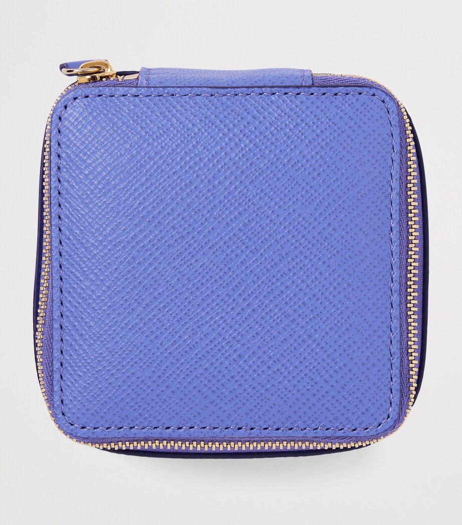 Smythson Medium Calfskin Panama Trinket Case U Violet Image 4