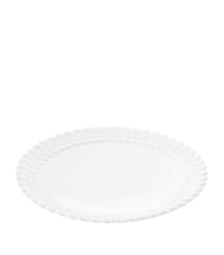Porcelain Babylone Dessert Plate (21cm) WHITE Image 2