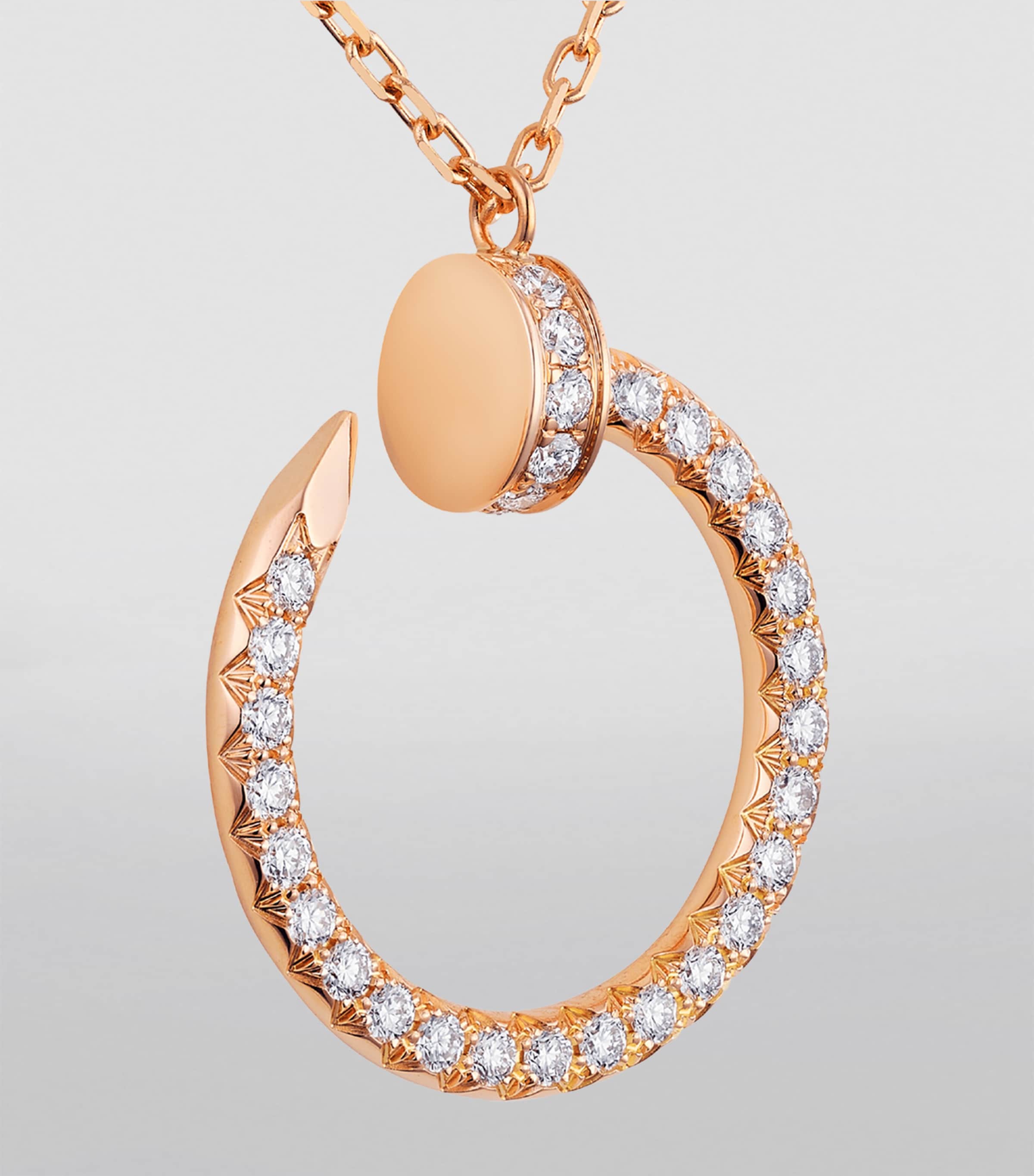 Rose Gold and Diamond Juste un Clou Necklace ROSE GOLD Image 4