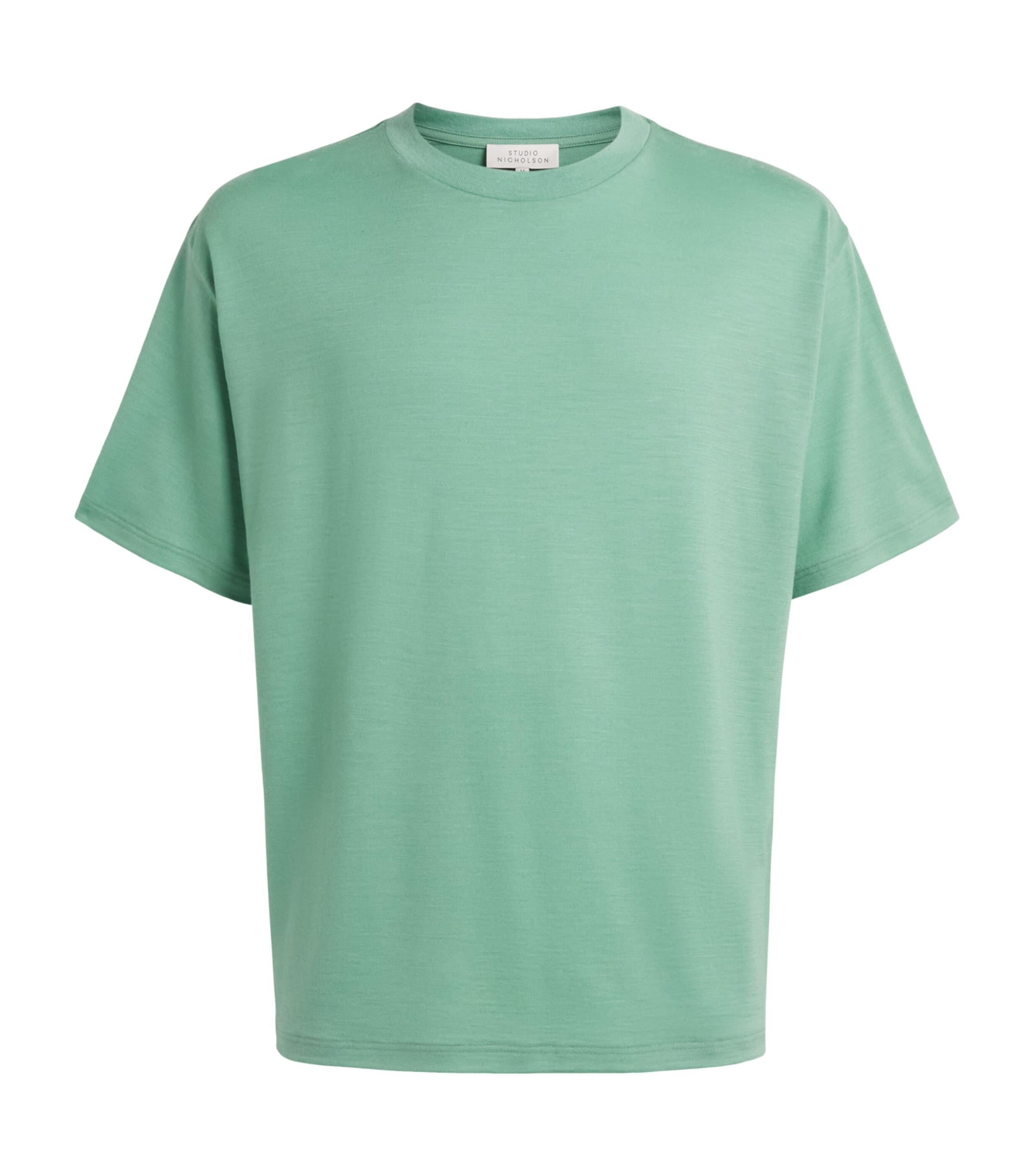 Studio Nicholson Mens Cotton Bric T-Shirt Apple Image 1