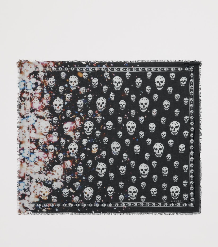 Modal-Silk Confetti Skull Scarf 1088 Image 3