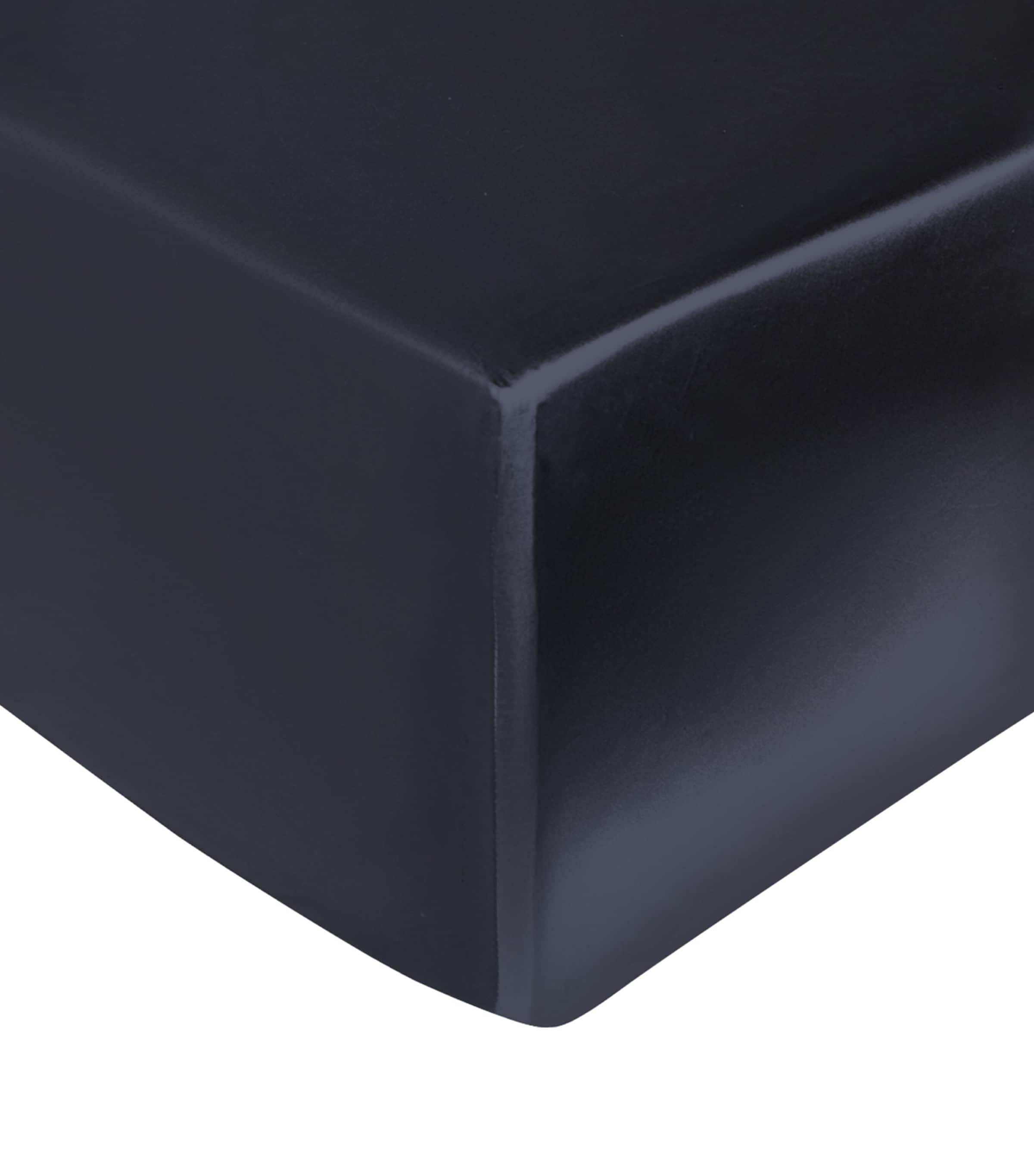 Silk Super King Fitted Sheet Set (180cm x 200cm) CHARCOAL Image 2