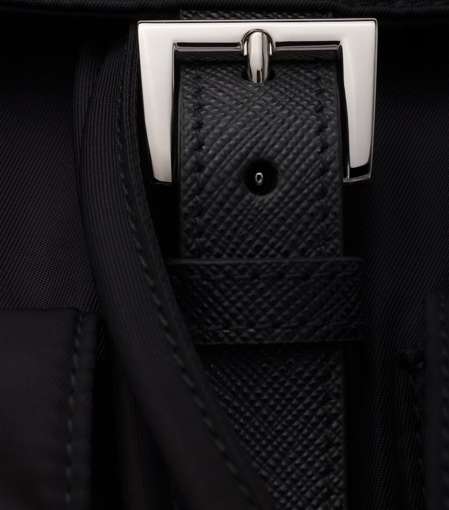 Prada Medium Re-Nylon Backpack Black Image 6