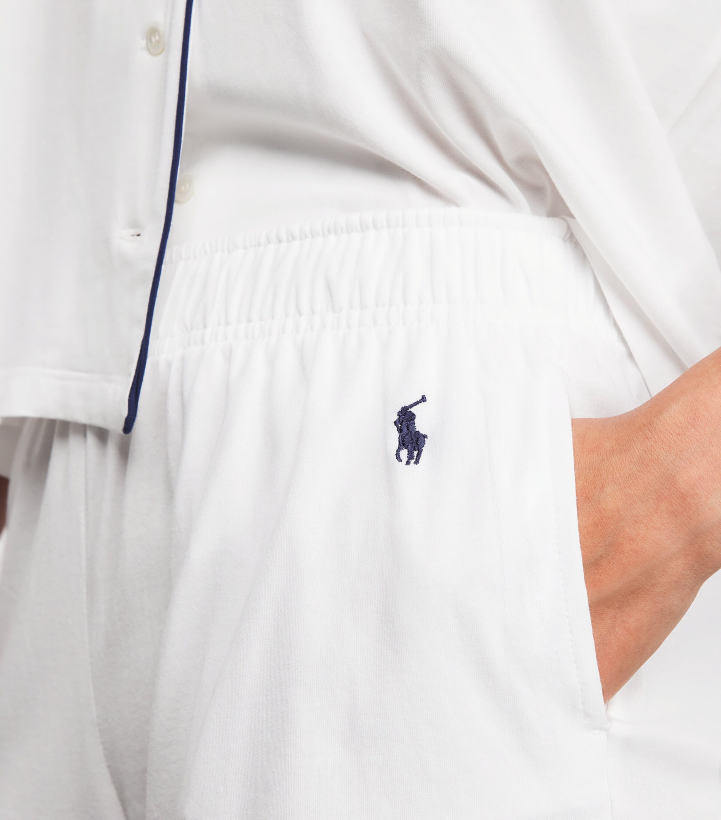 Polo Ralph Lauren White Cotton-Blend Short Pyjama Set | Harrods US