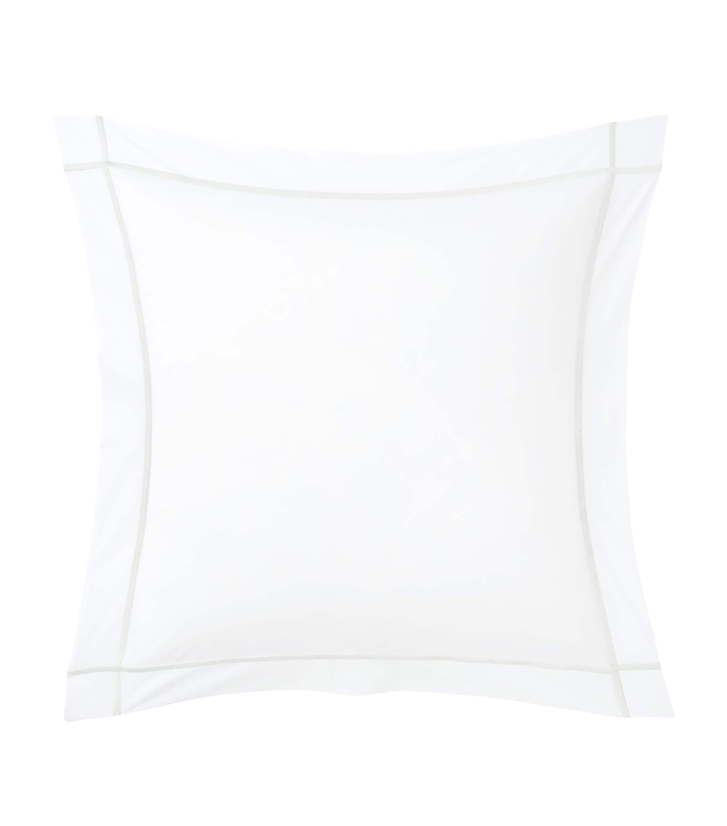 Athena Blanc Square Pillowcase (65cm x 65cm) WHITE Image 2