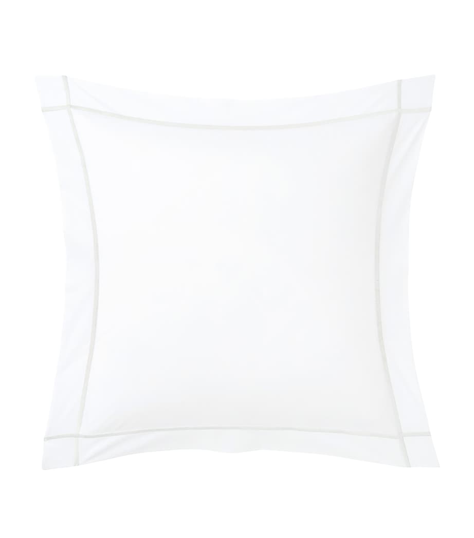 Athena Blanc Square Pillowcase (65cm x 65cm) WHITE Image 2