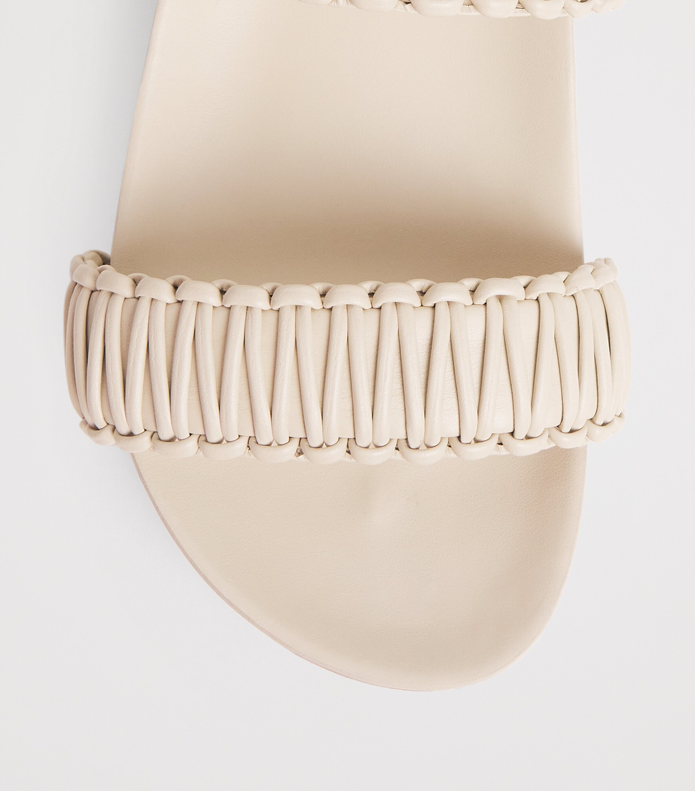 Joseph Leather Braided Isha Sandals Powder Image 6