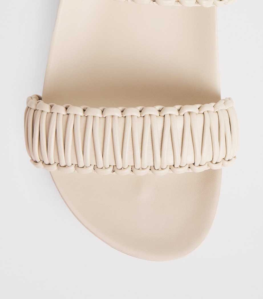Joseph Leather Braided Isha Sandals Powder Image 6
