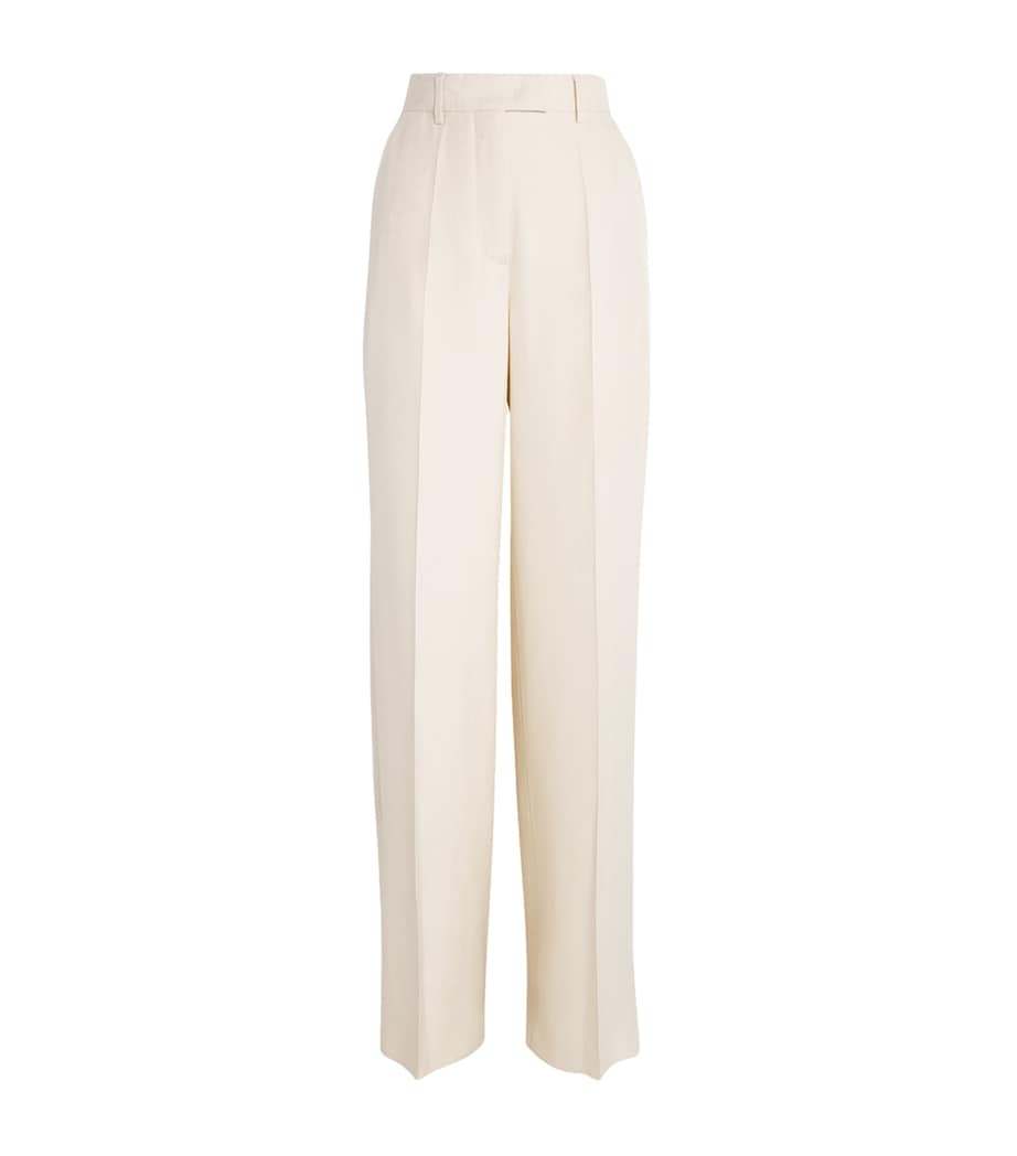 Linen-Cotton Tailored Trousers BUT179 BUTTER Image 1