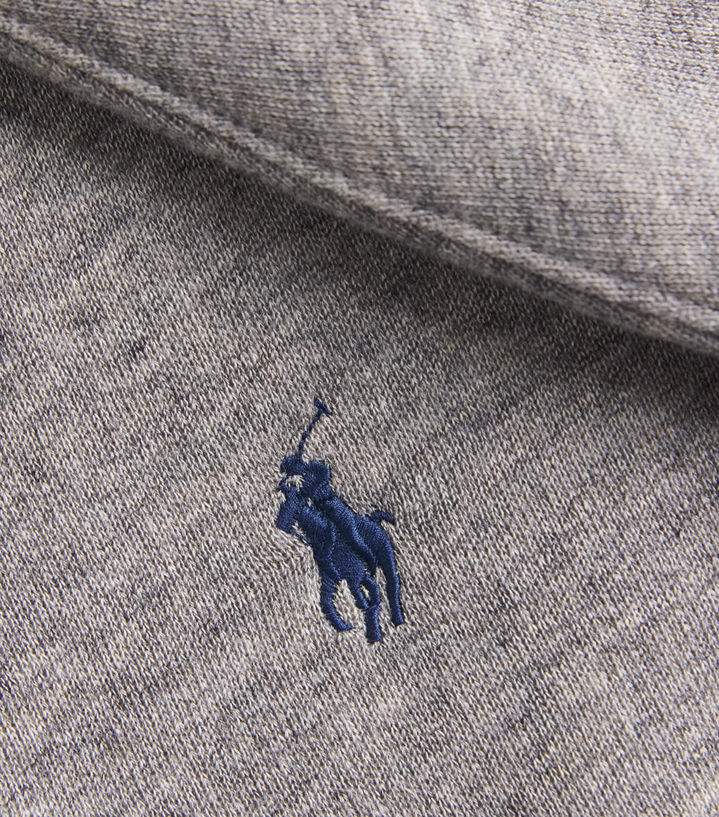 Polo Ralph Lauren Womens Fleece Polo Sweatshirt Dark Vintage Heather Image 6