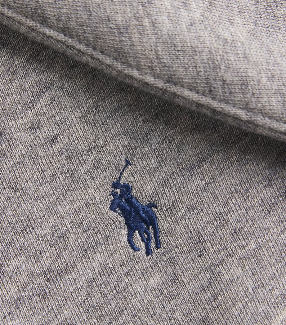 Polo Ralph Lauren Womens Fleece Polo Sweatshirt Dark Vintage Heather Image 6