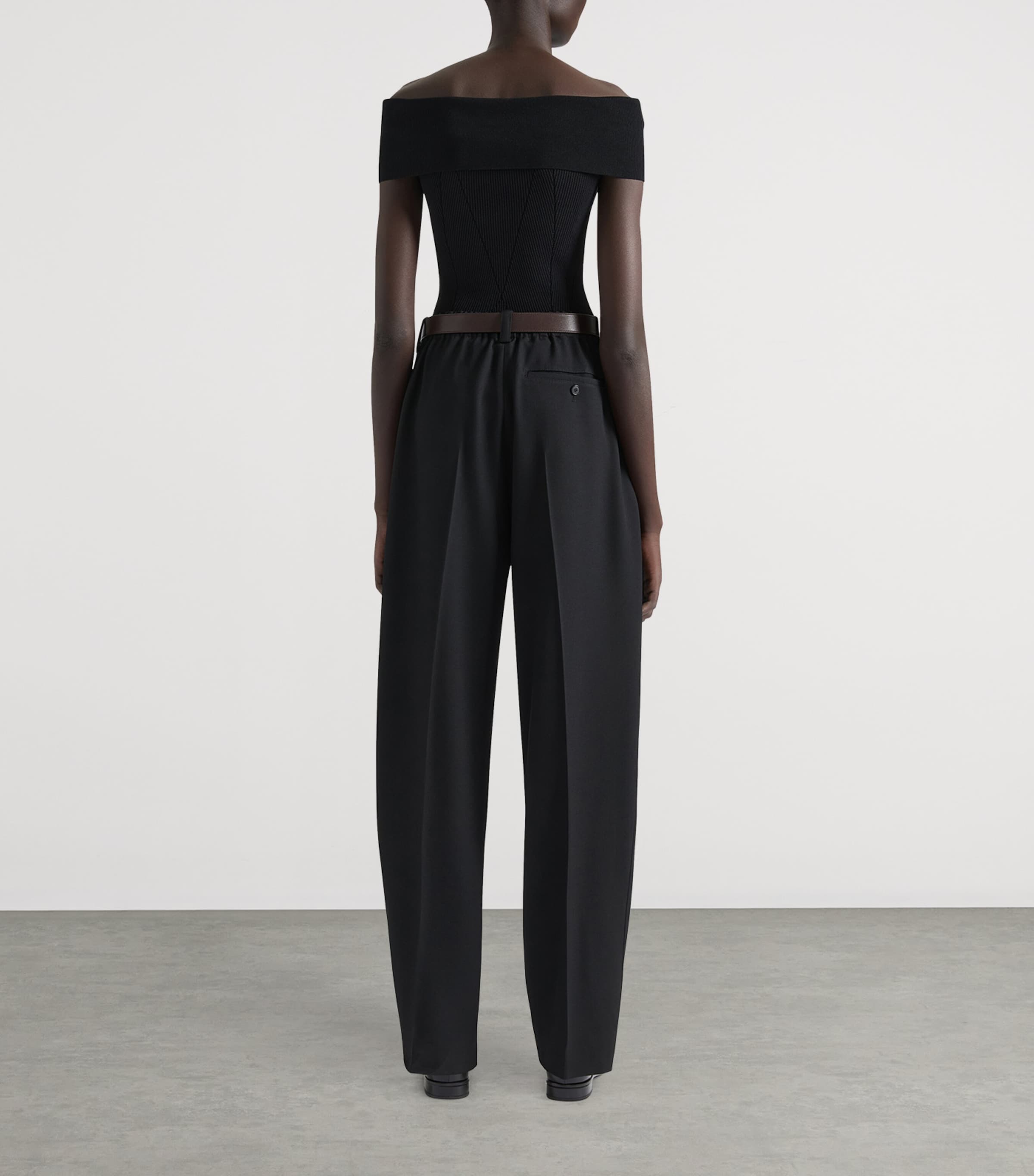 Off-The-Shoulder Top BLACK Image 3