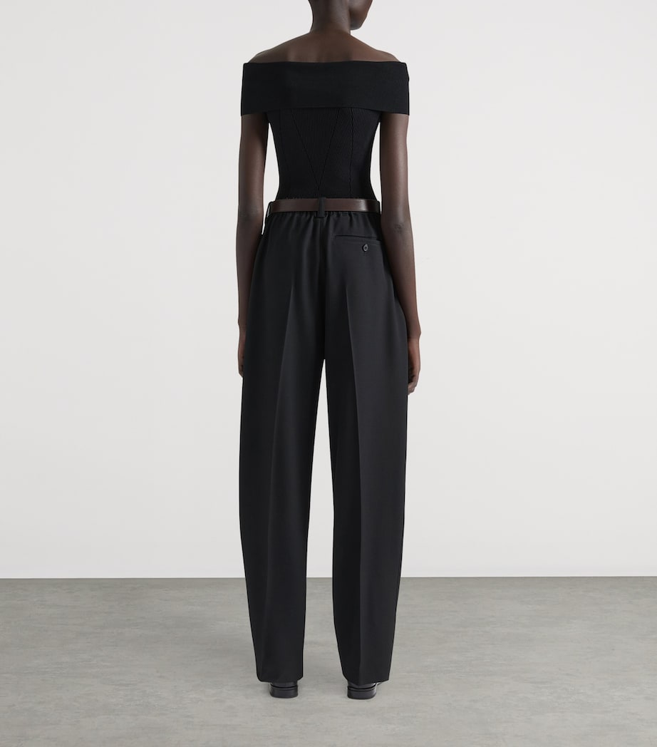 Off-The-Shoulder Top BLACK Image 3