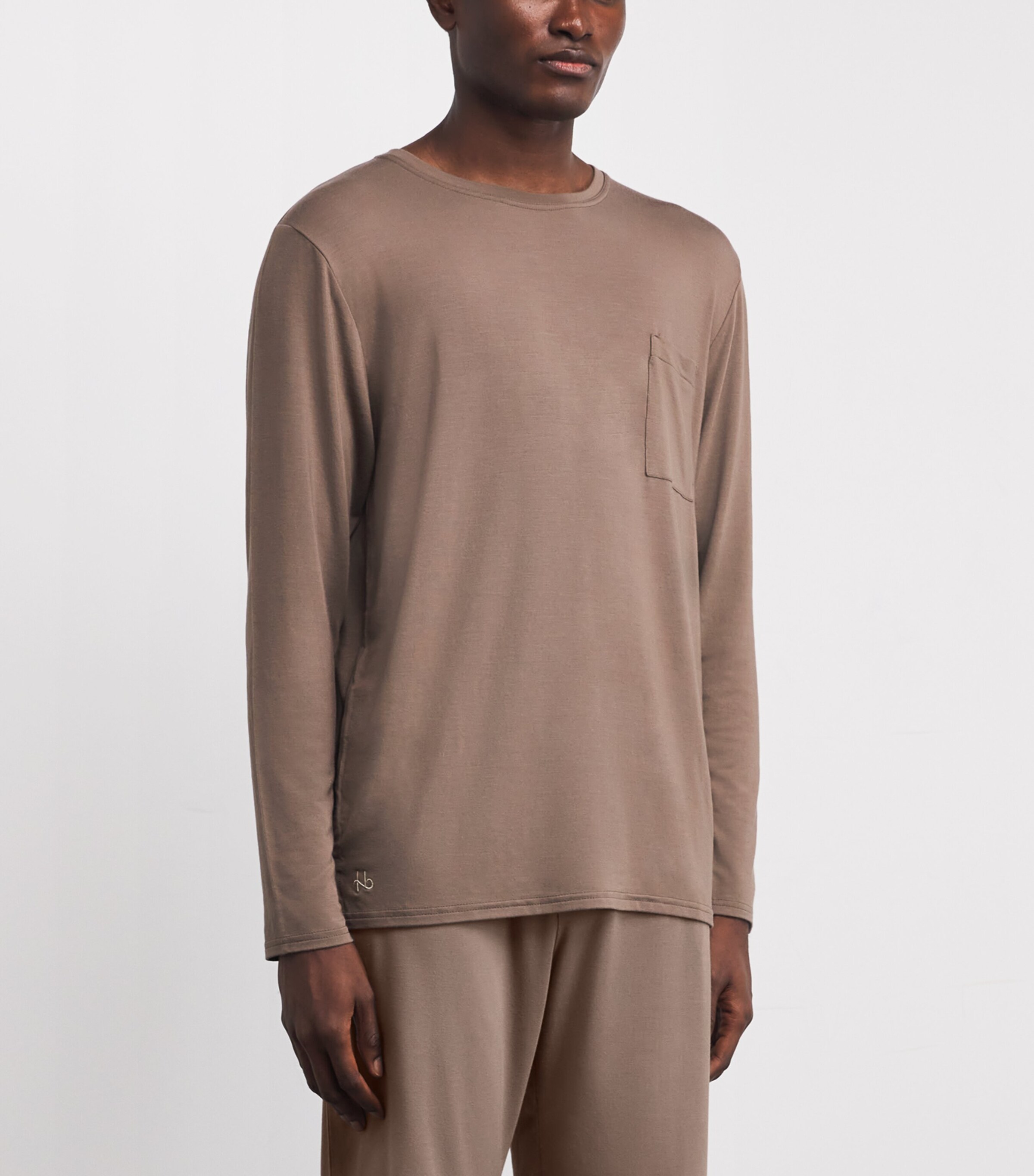 Long-Sleeve Lounge T-Shirt UMBD UMBER/ DESERT Image 3