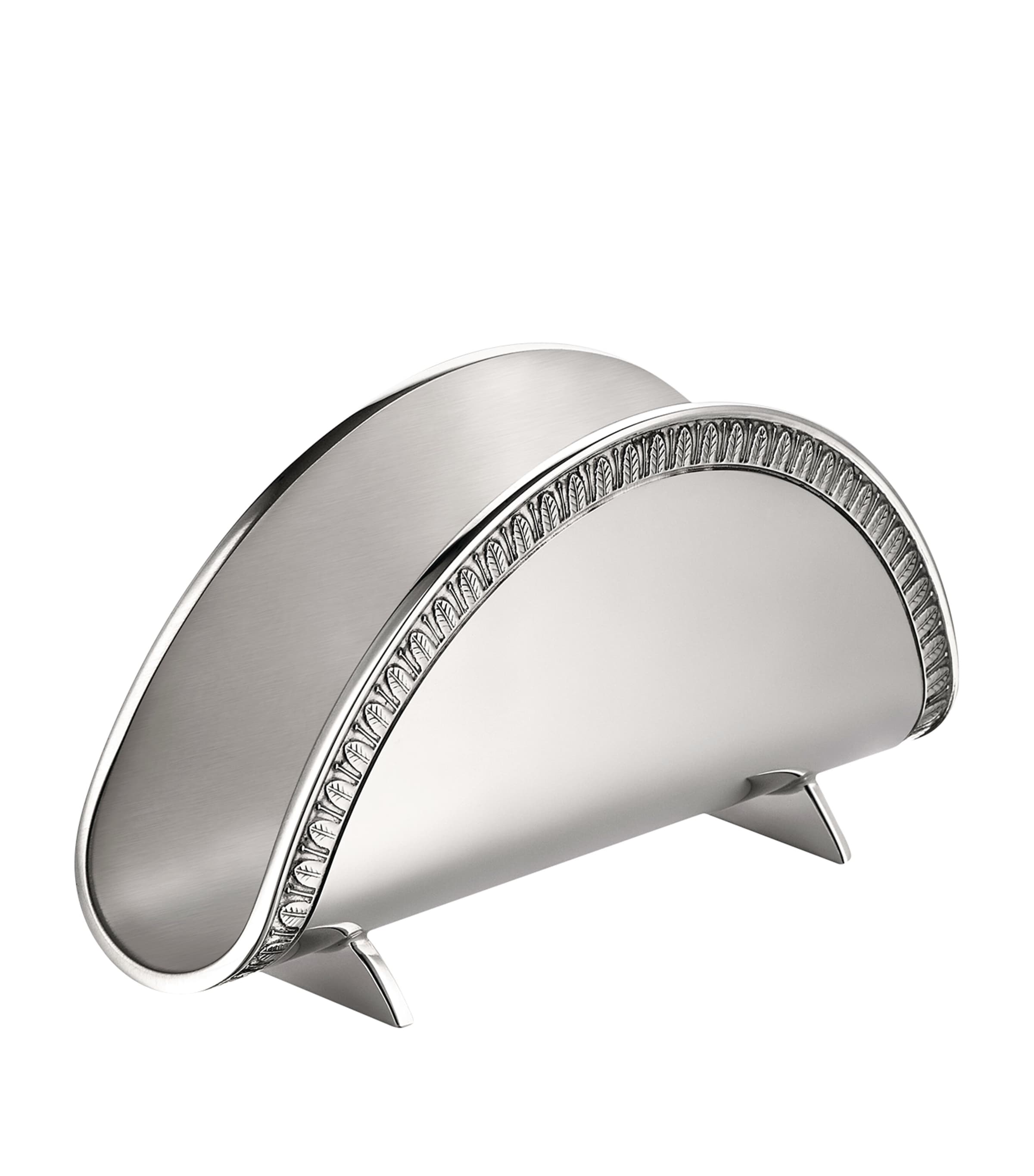Christofle Silver-plated Malmaison Napkin Holder In Silver