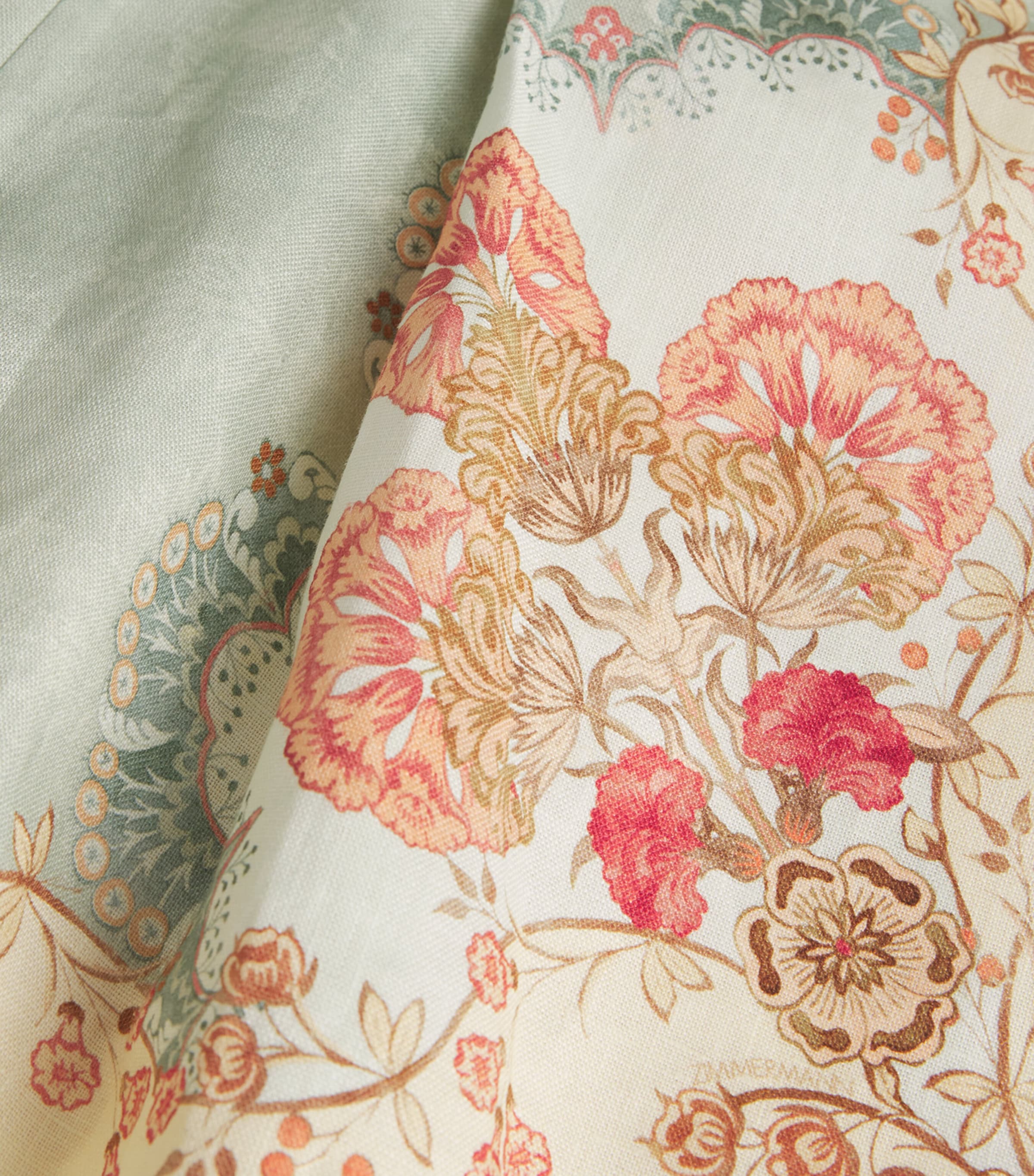 Linen Daylight Tuck Shorts WLLPAPR FLRL MNTWPFM Image 6