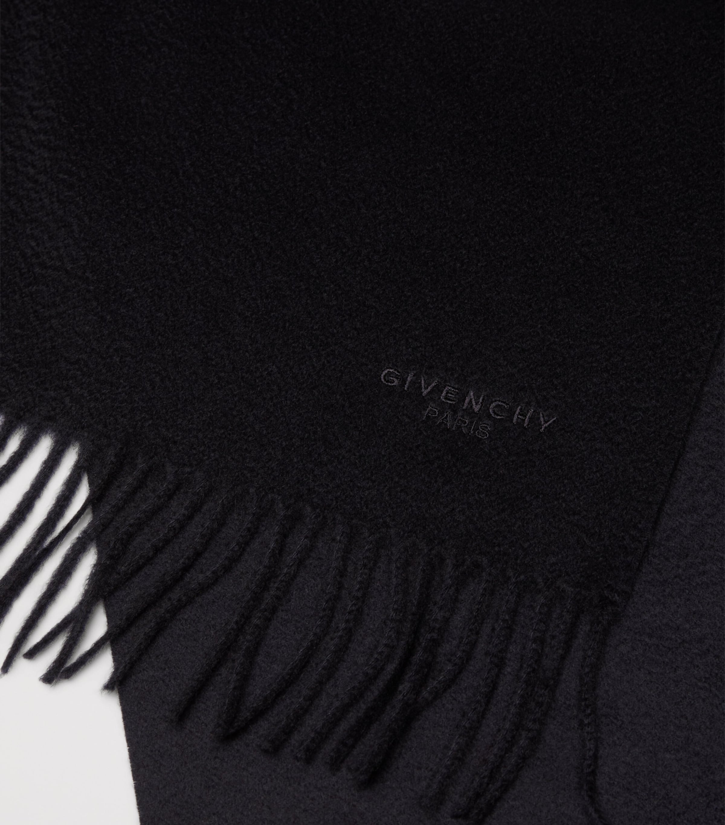Cashmere Logo Scarf NAVY Image 2