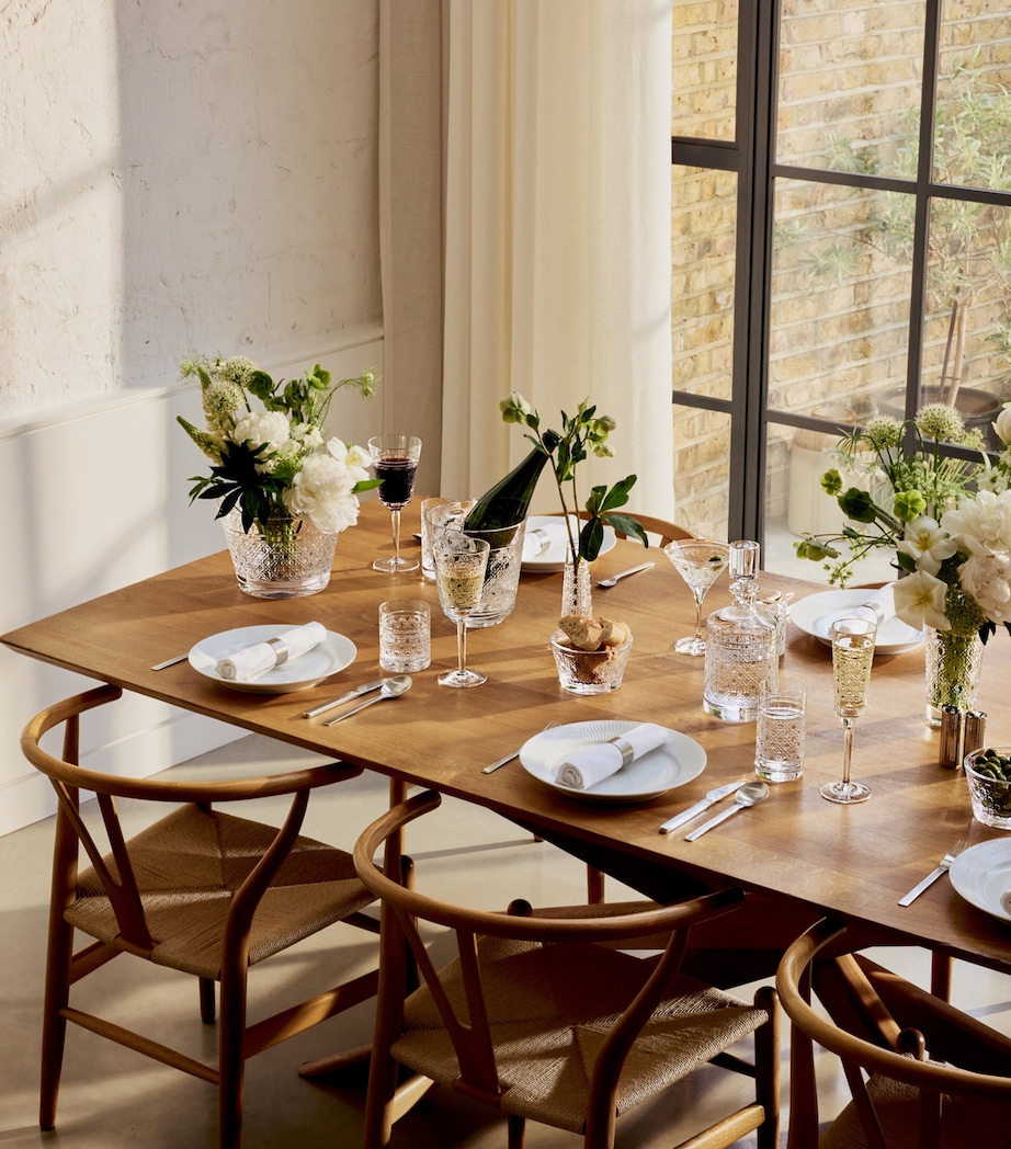 Set of 2 Crystal White Wine Goblets (318ml) CLEAR Image 5