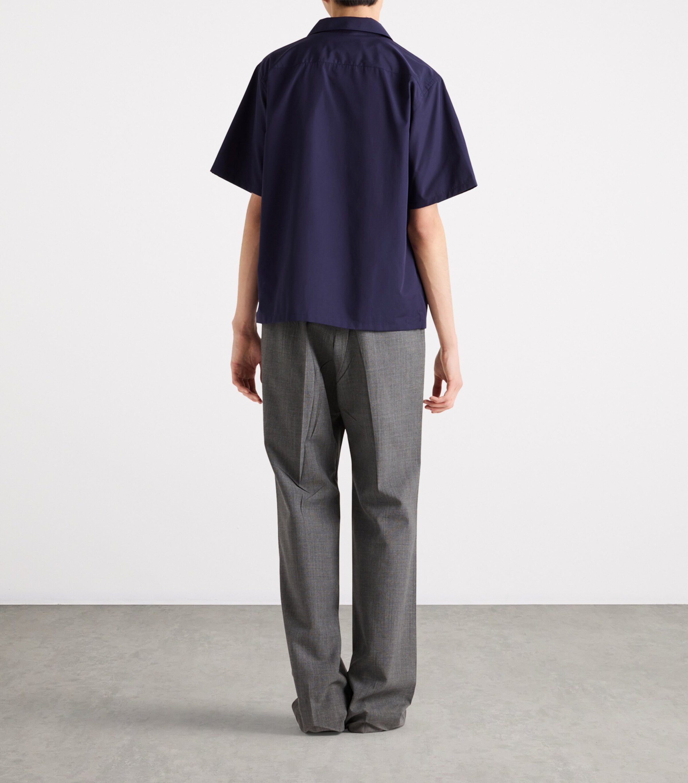 Prada Mens Cotton Bowling Shirt Image 4
