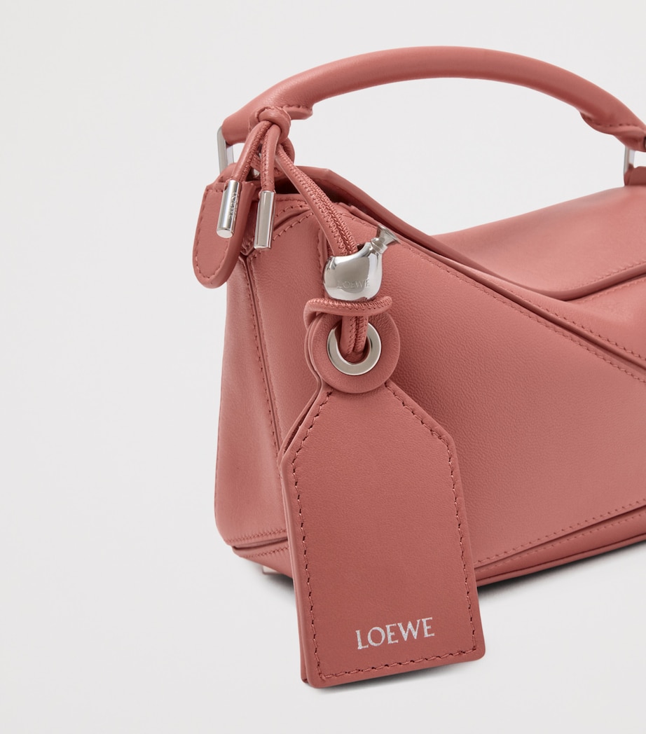 Mini Leather Featherlight Puzzle Top-Handle Bag BLUSH Image 9