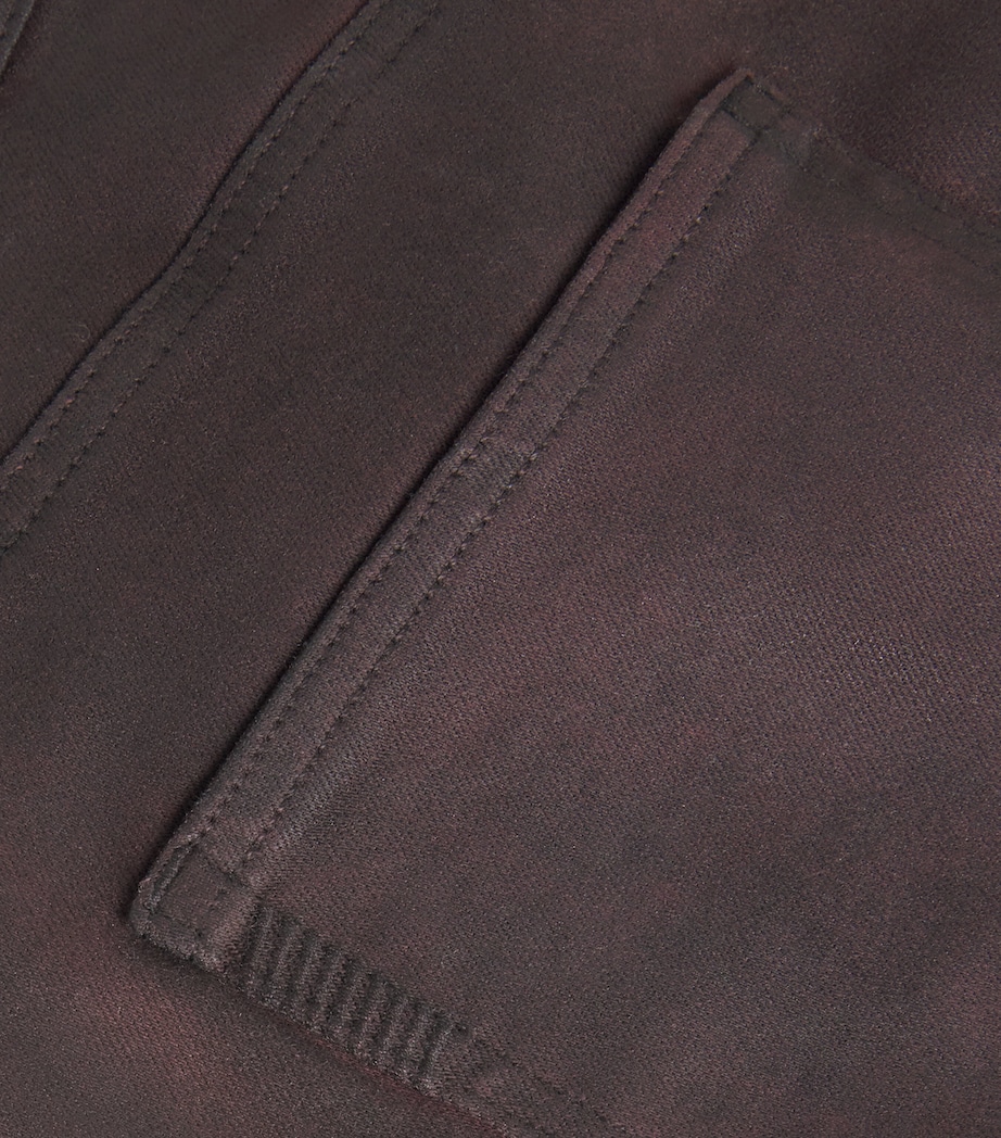 Coated Sasha Wide Jeans DRK OXBLD DIST COAT Image 5