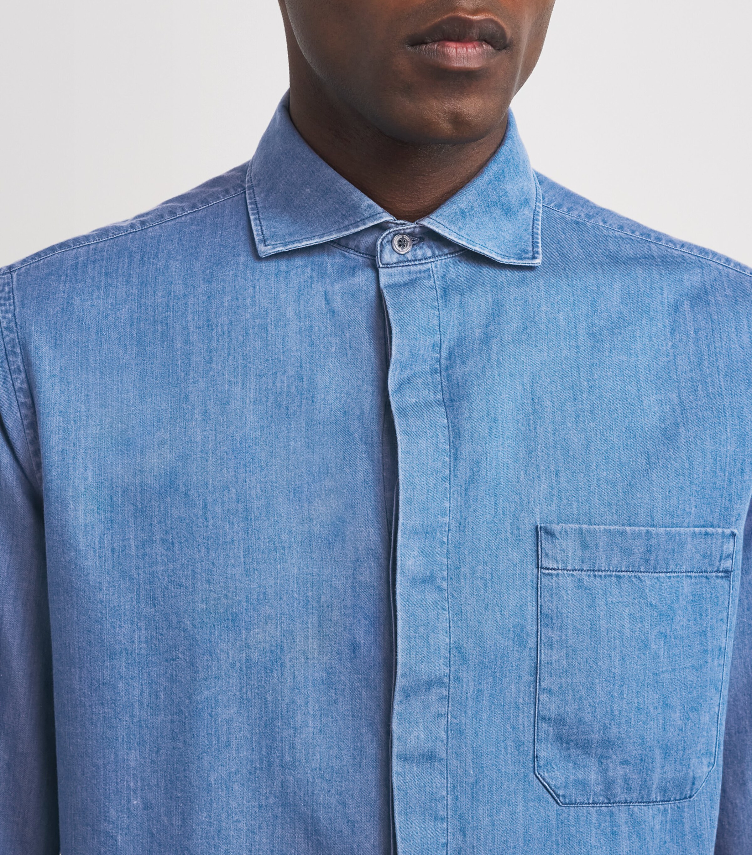 Denim Shirt BLUE Image 6
