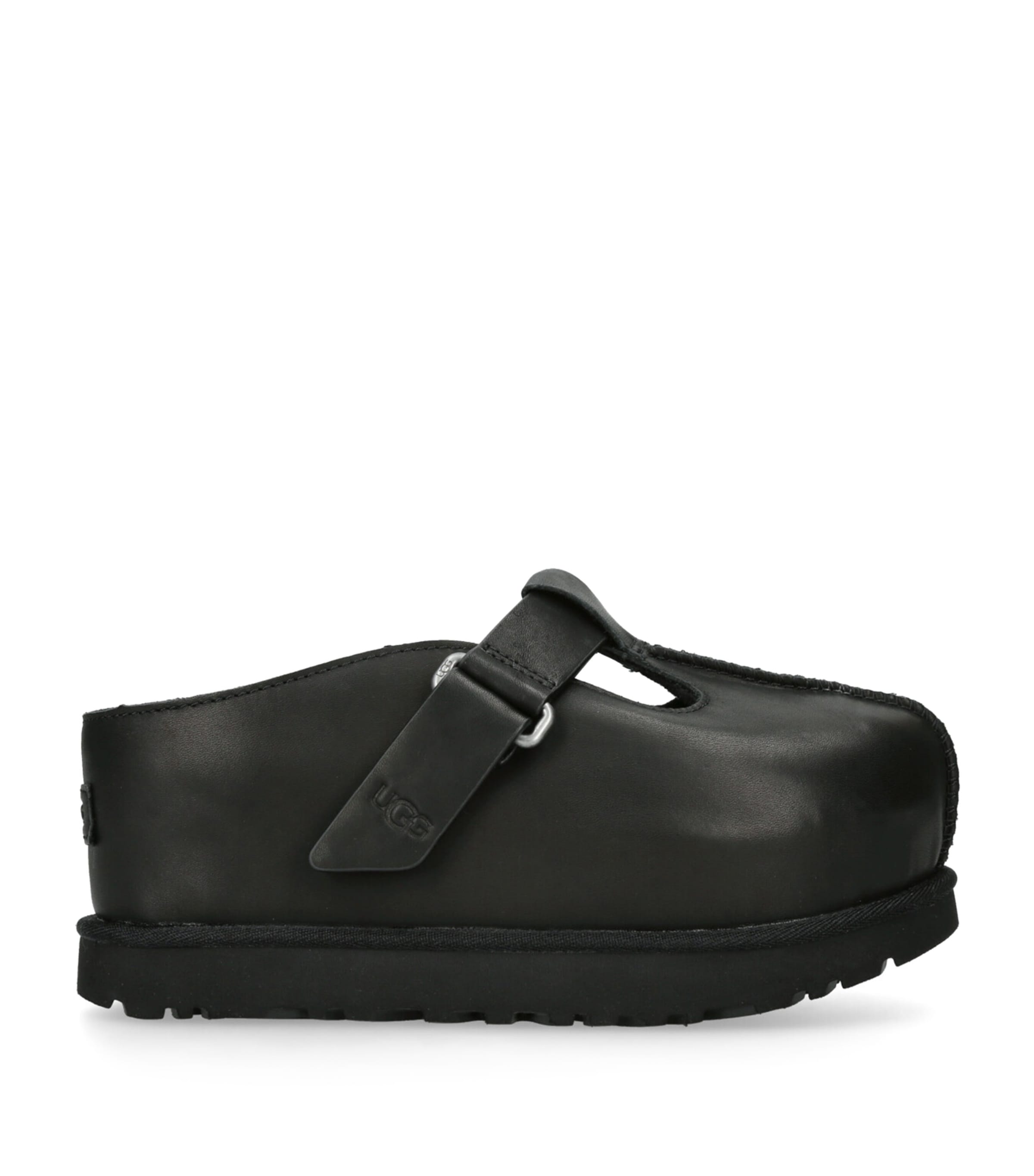 UGG Black Leather Goldenstar Hi Clogs | Harrods UK