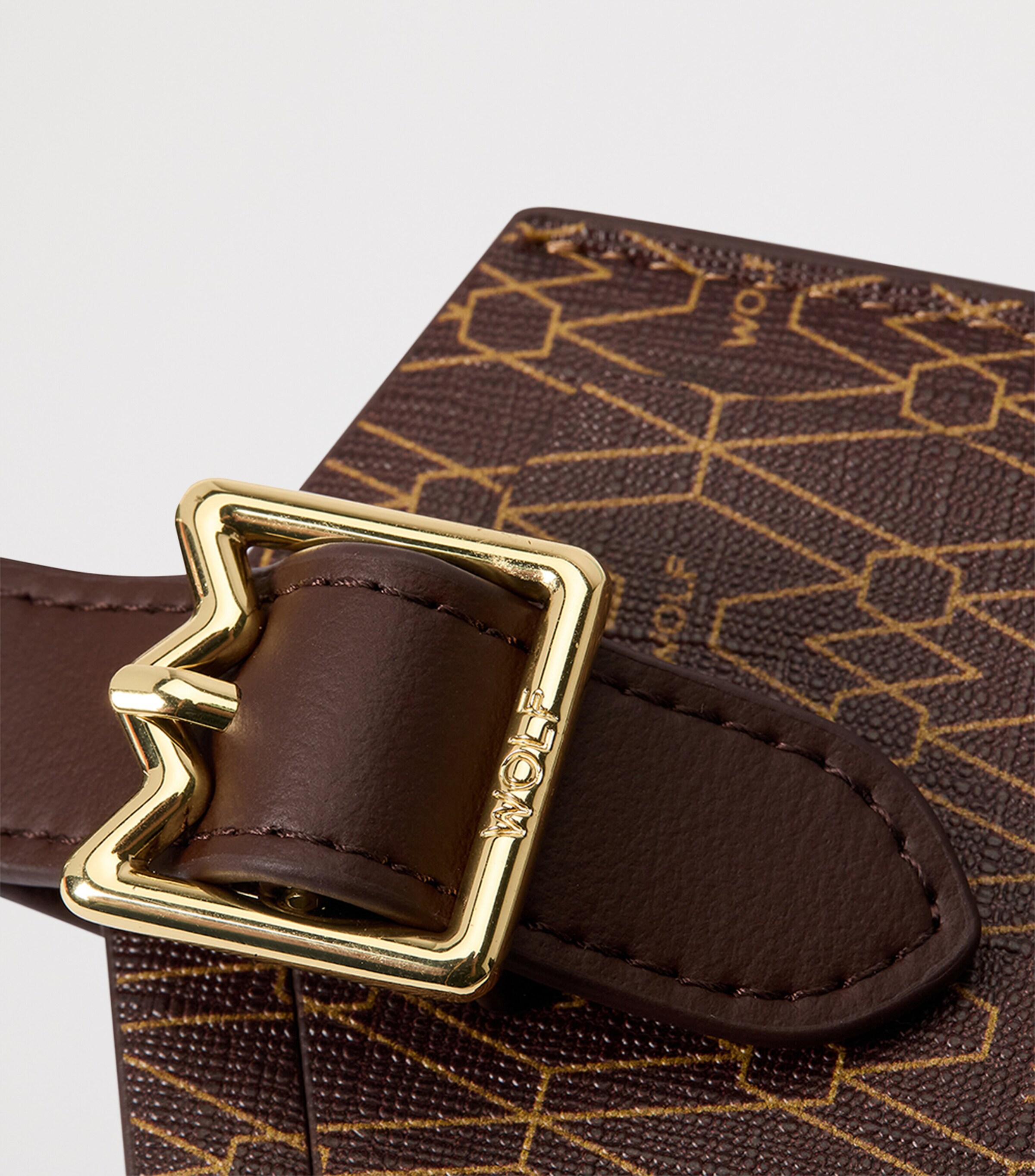 Vegan Signature Luggage Tag BROWN Image 3