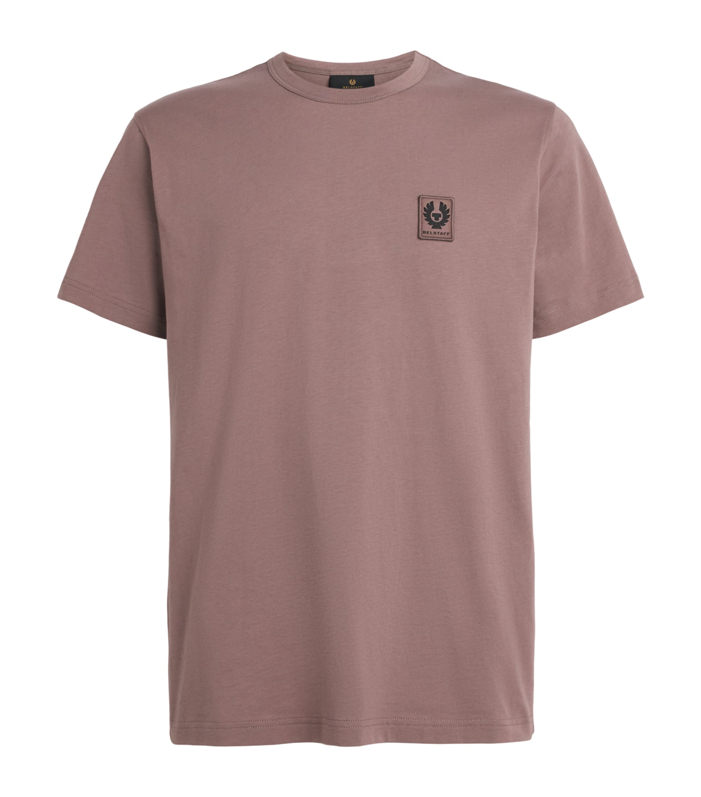 Belstaff Mens Cotton Logo-Applique T-Shirt Asphaltasplt Image 1