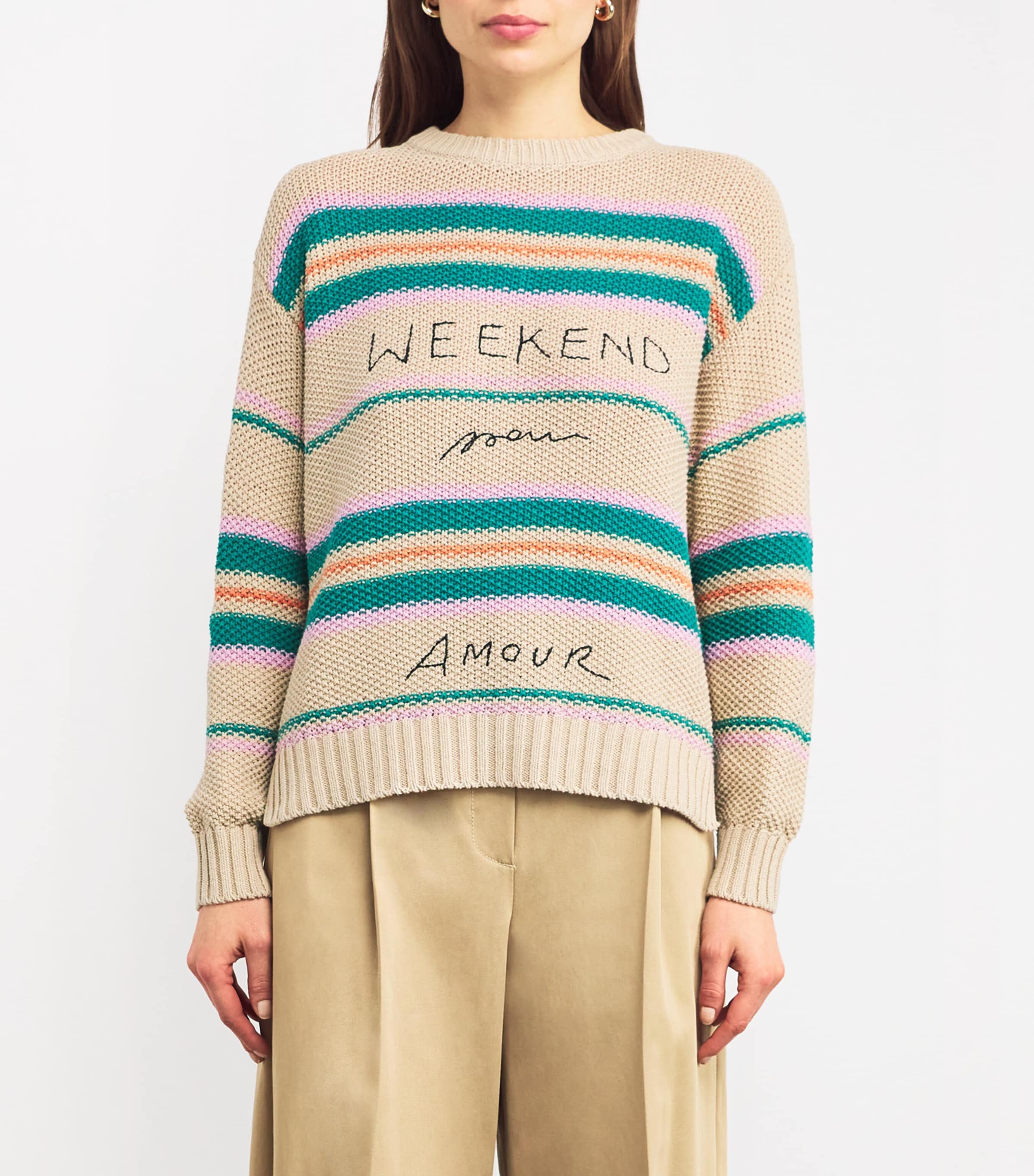 新品DECEMBERMAY Stripe logo High neck knit 新品DECEMBERMAY Stripe logo High neck knit