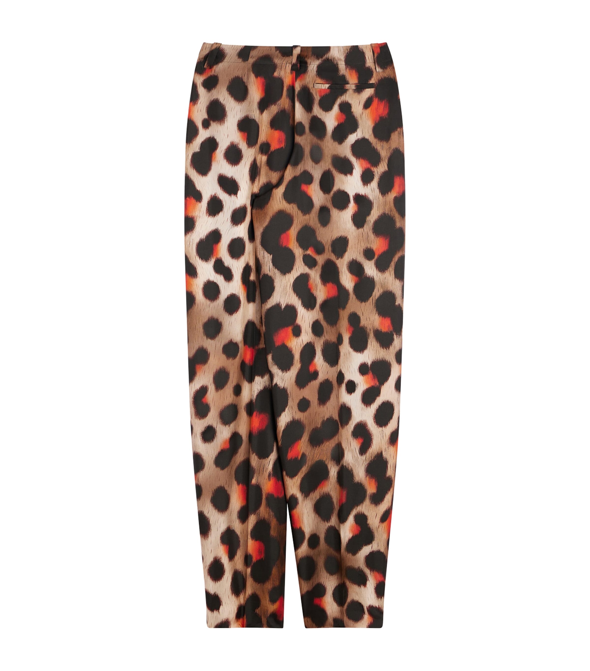 Givenchy Womens Silk Leopard Tailored Trousers Image 6