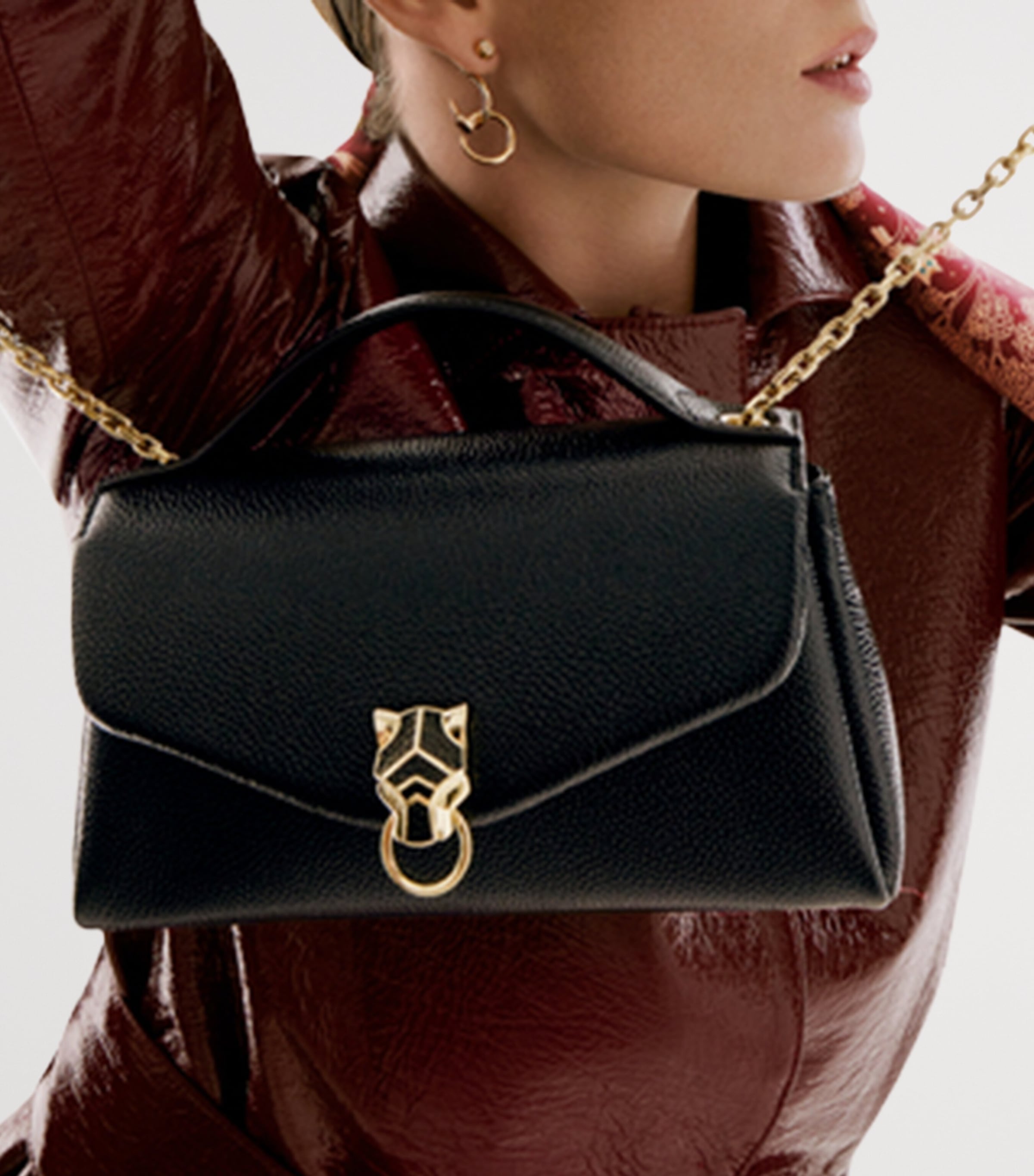 Cartier Nano Panthère Graphique de Cartier Chain Bag Black Image 3