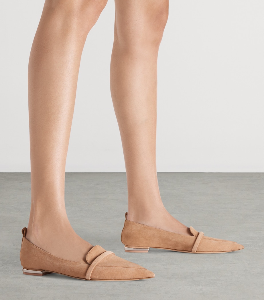 Suede Dora Loafers BUFF Image 2