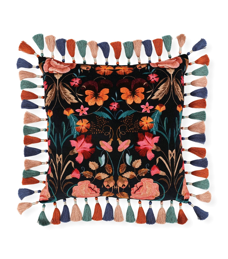 Romo Velvet Bonita Rosa Cushion (50cm x 50cm) Rosa Image 1