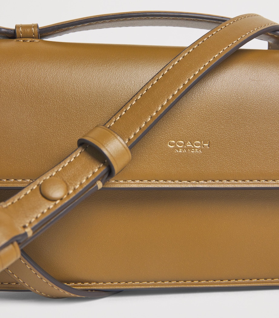 Coach Leather Elora Cross-Body Bag Olive Image 6