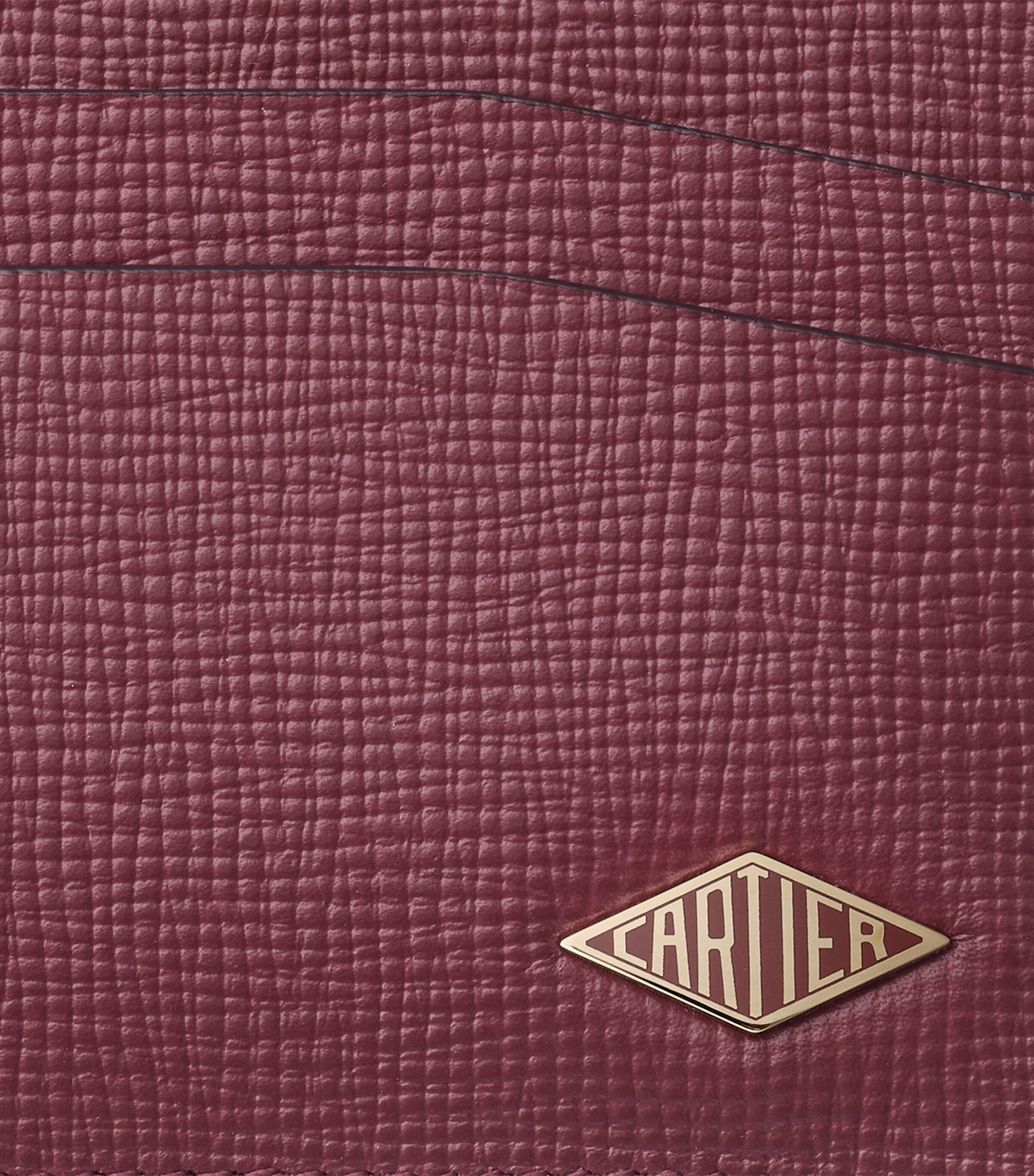 Cartier Leather Losange Card Holder Burgundy Image 4