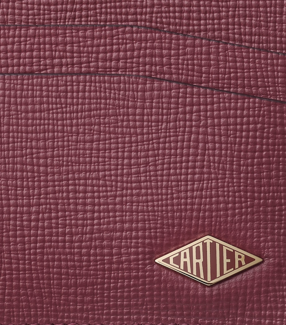 Cartier Leather Losange Card Holder Burgundy Image 4