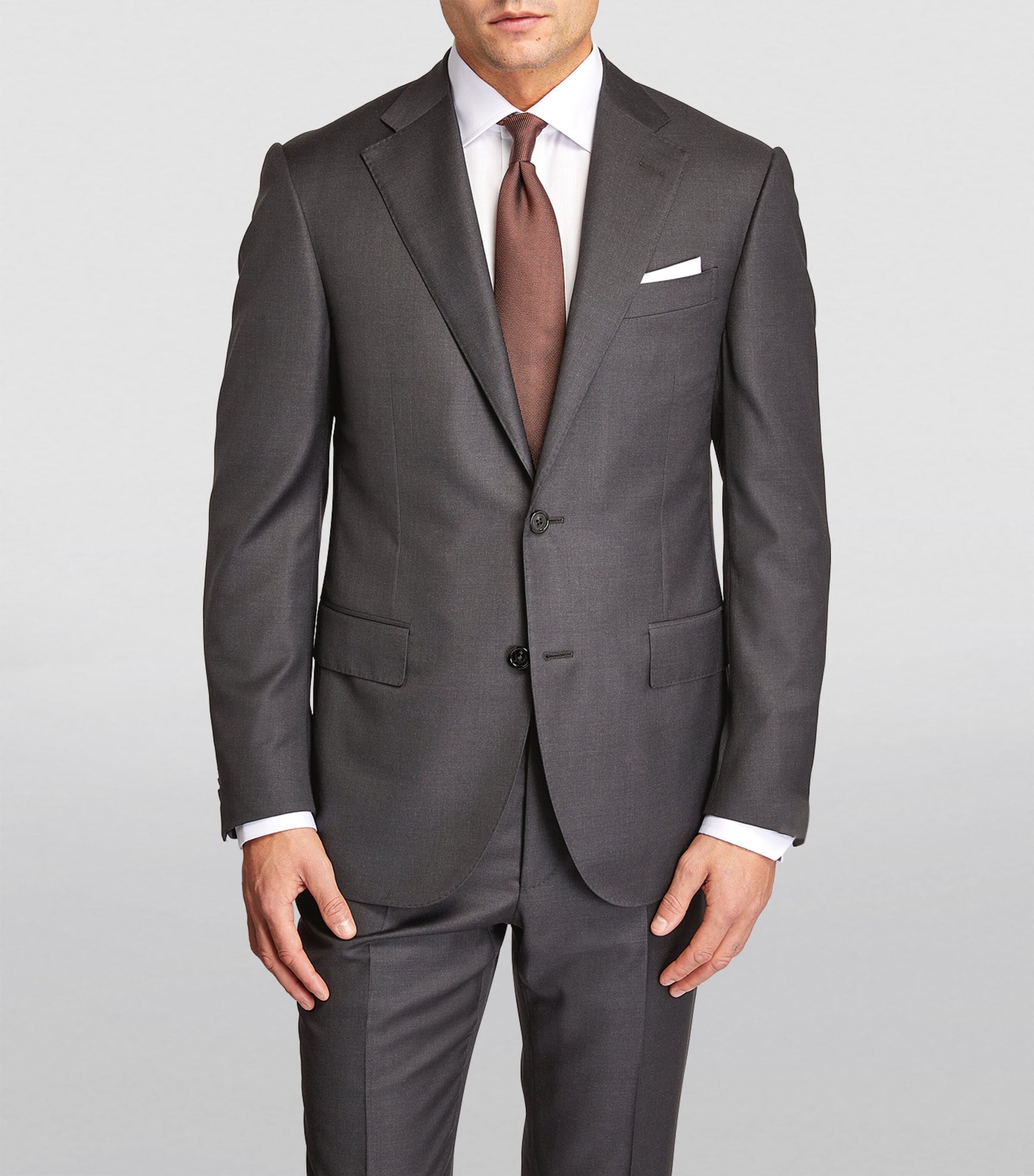 Corneliani Grey Virgin Wool 2-Piece Suit | Harrods US