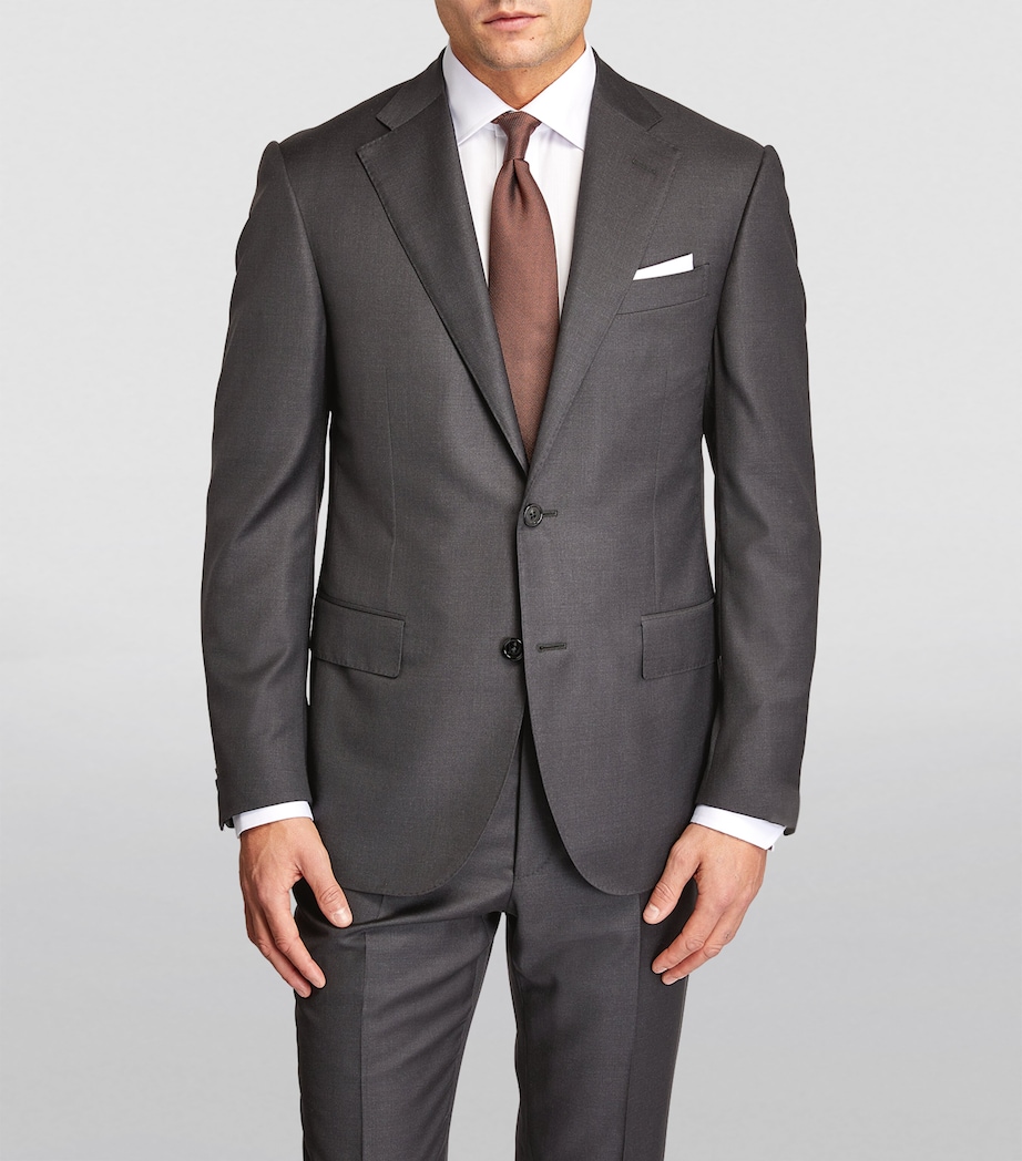 Virgin Wool 2-Piece Suit GREY Image 3